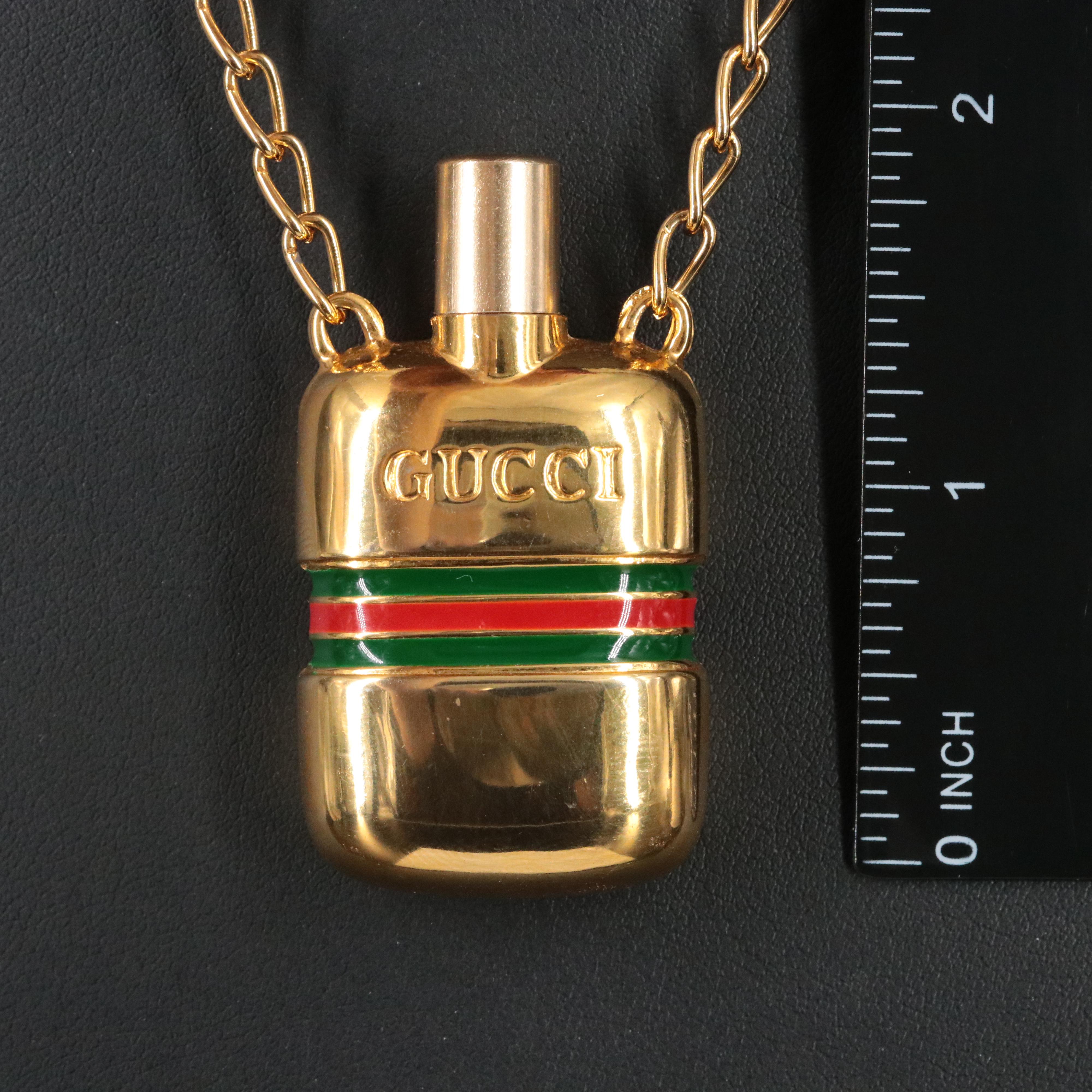 Gucci Perfume Bottle on a Chain