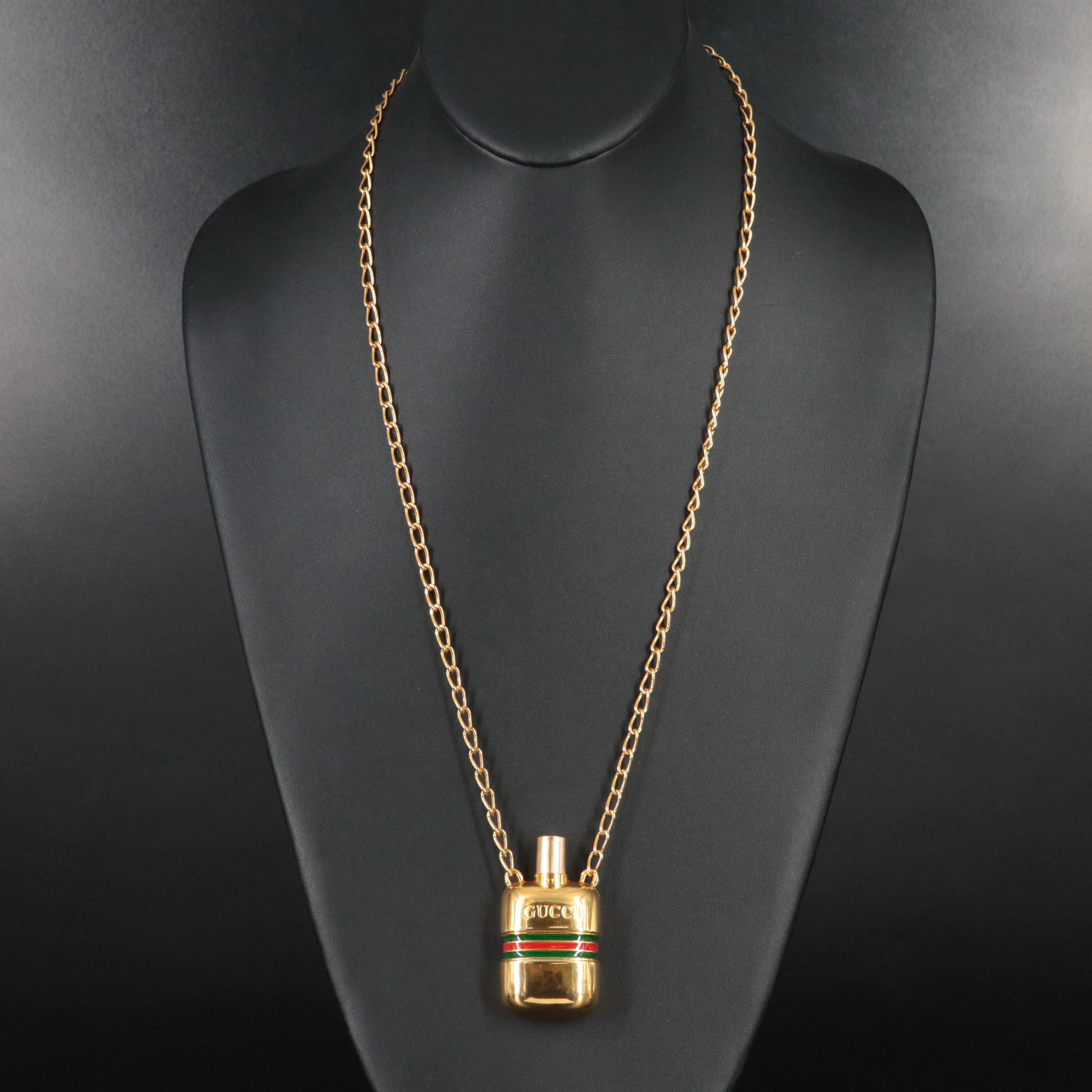 Gucci Perfume Bottle on a Chain