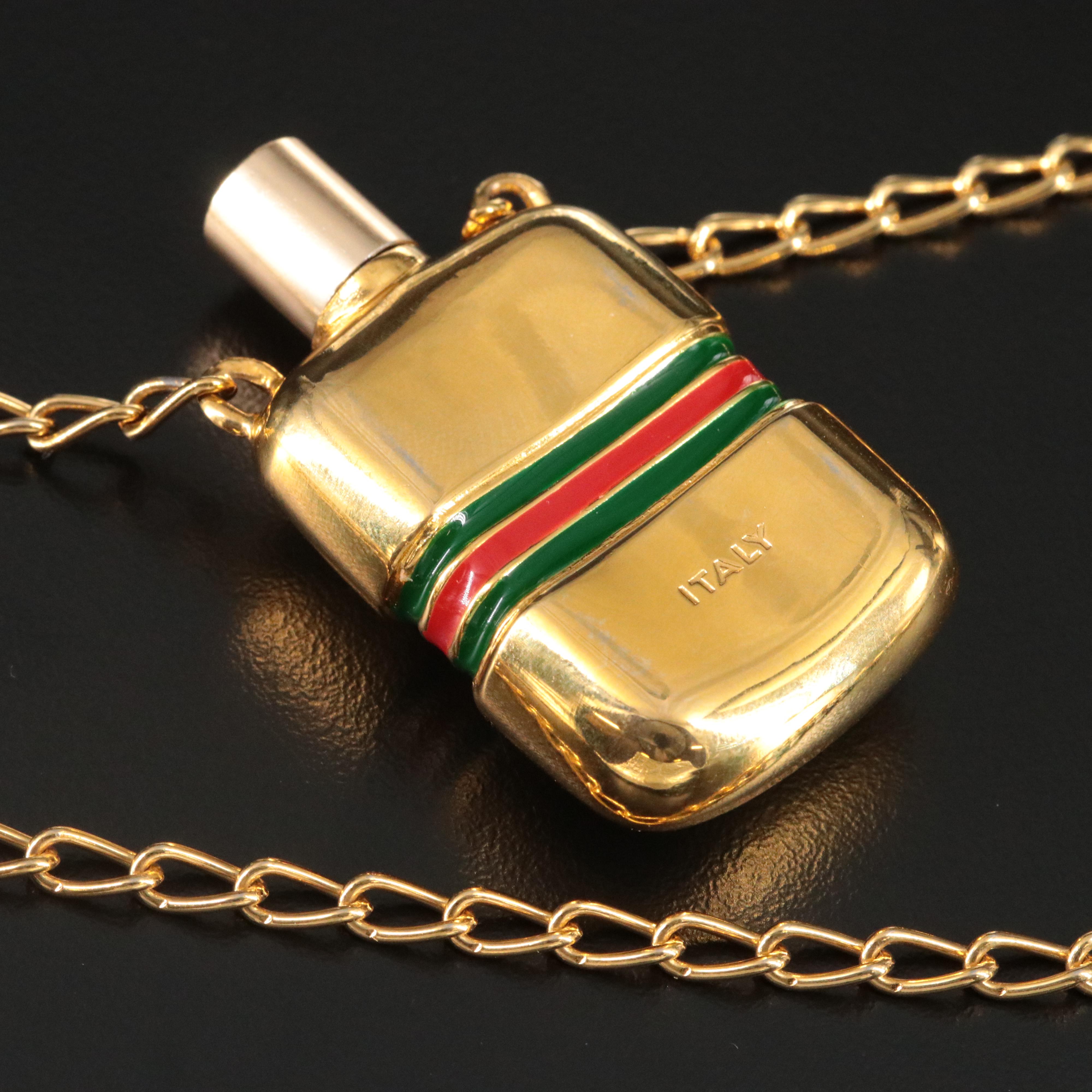 Gucci Perfume Bottle on a Chain