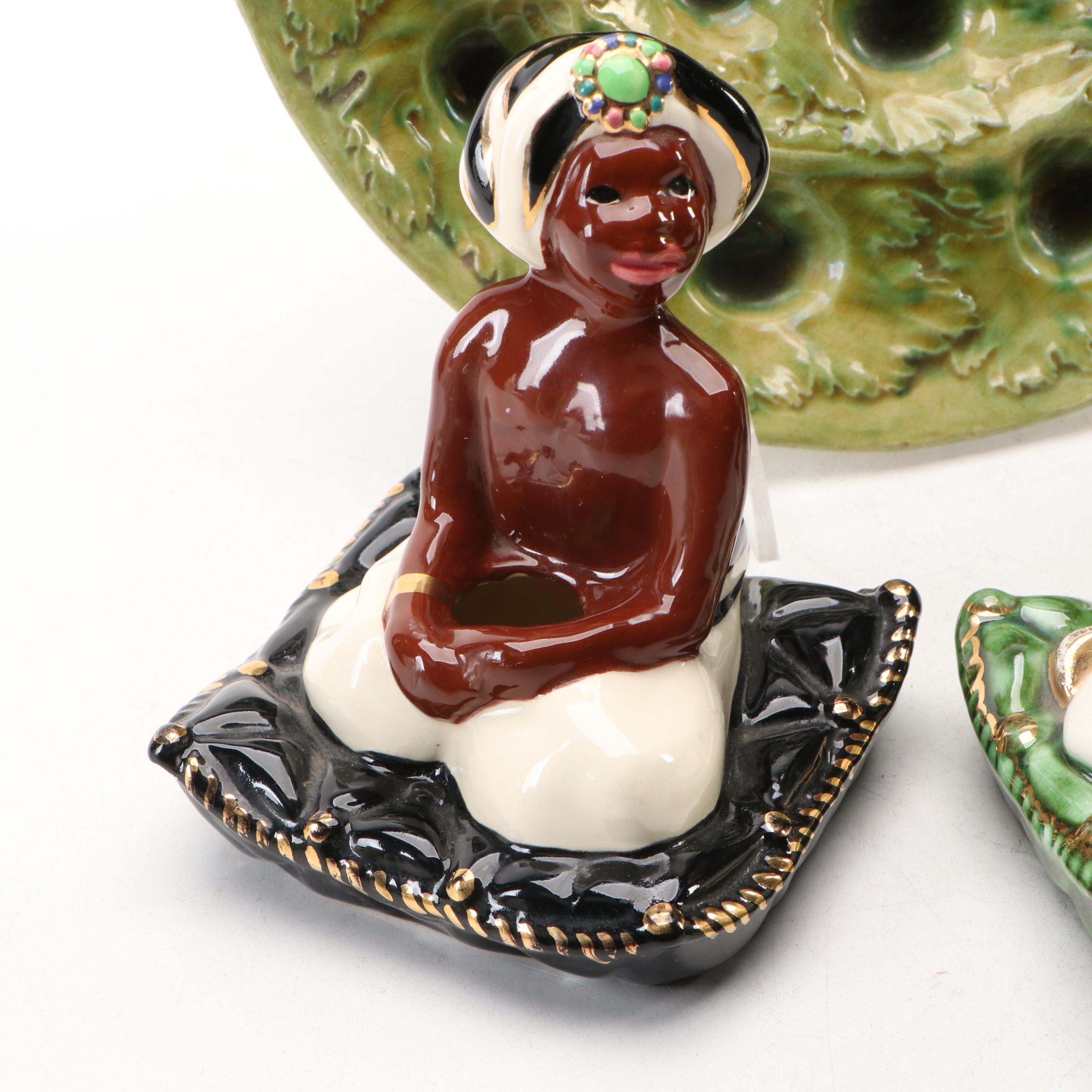 Brayton Laguna Candlesticks, Italian Casa Vino Decanter, Aluminum Elephant, More