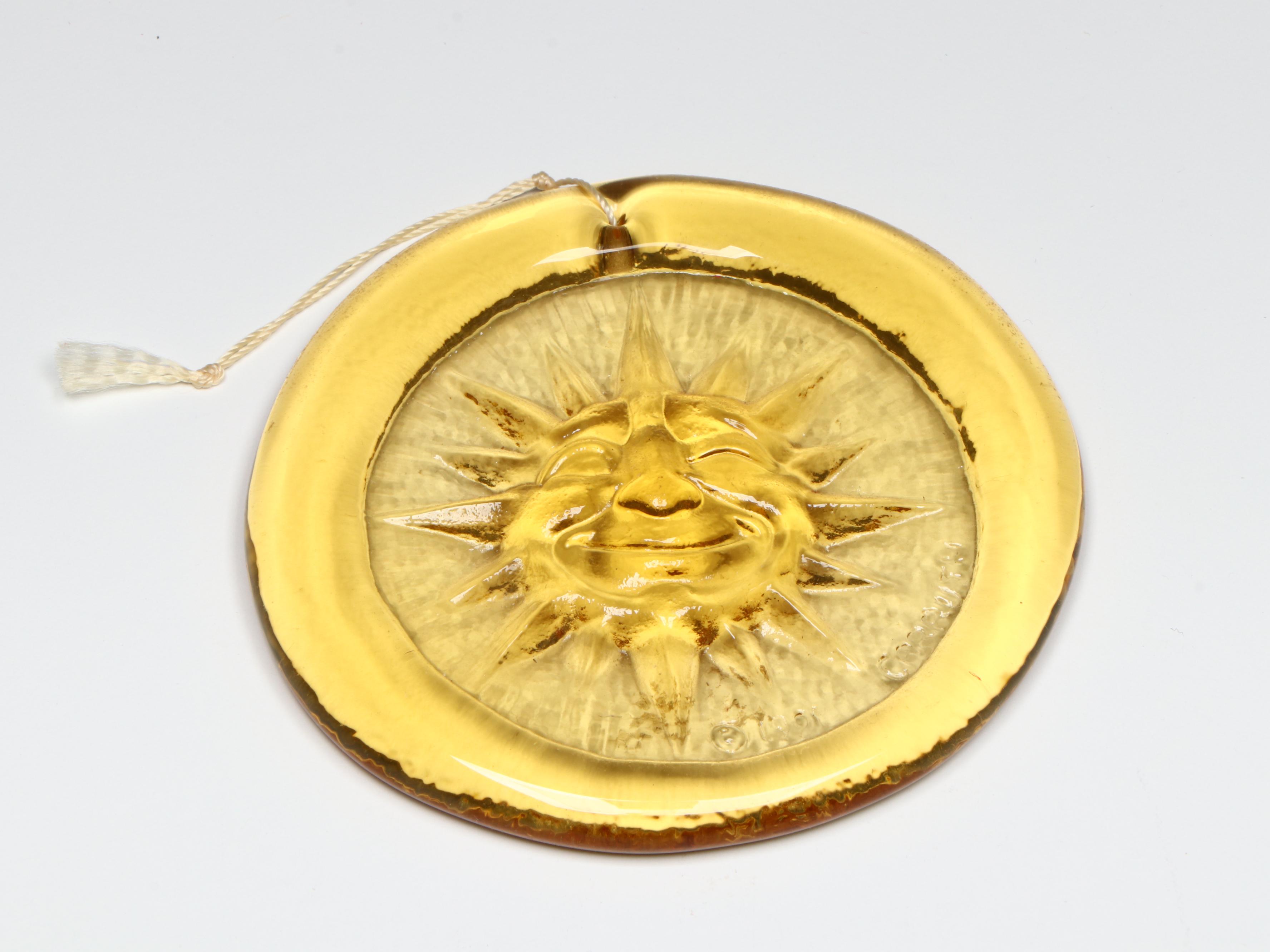 Wooden Votive Candle Holder with Art Glass Hanging Sun Catchers