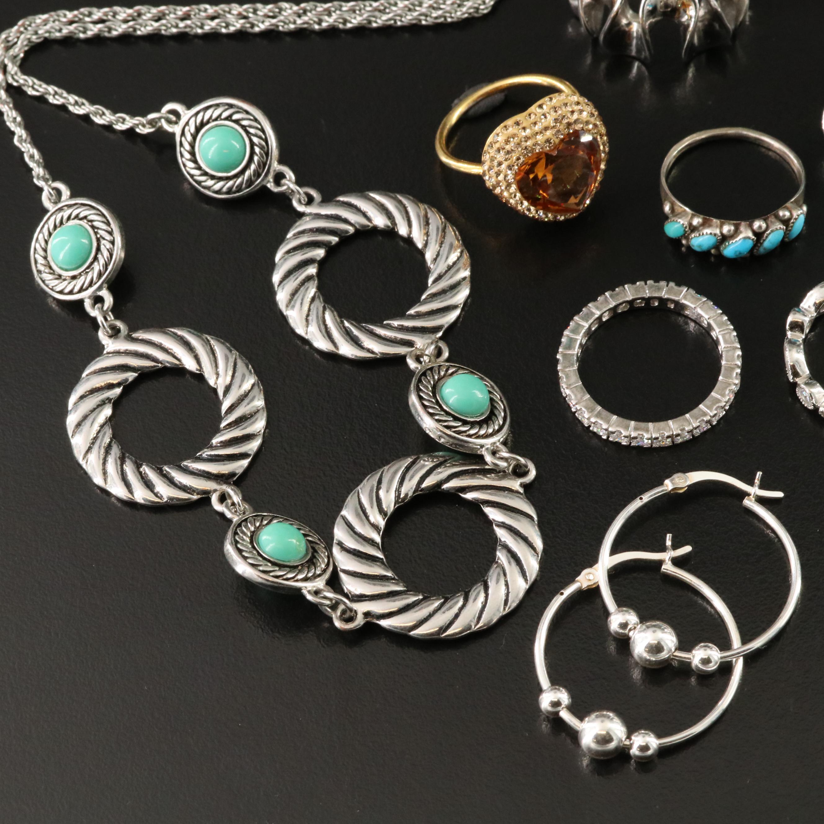 Sterling, Topaz and Turquoise Featured in Jewelry Collection