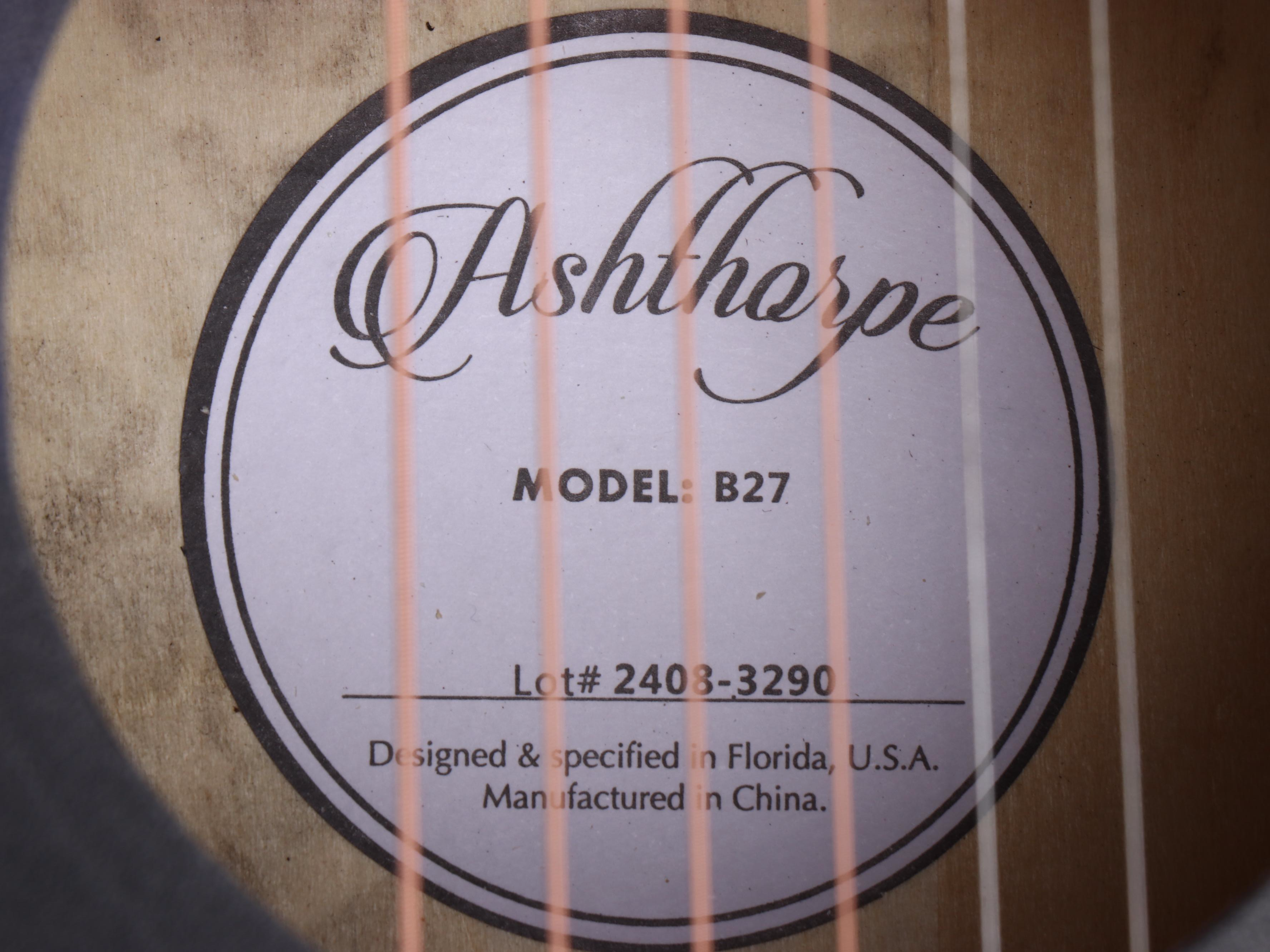 Taylor Swift Decal-Signed "The Eras Tour" Ashthorpe Acoustic Guitar, JSA