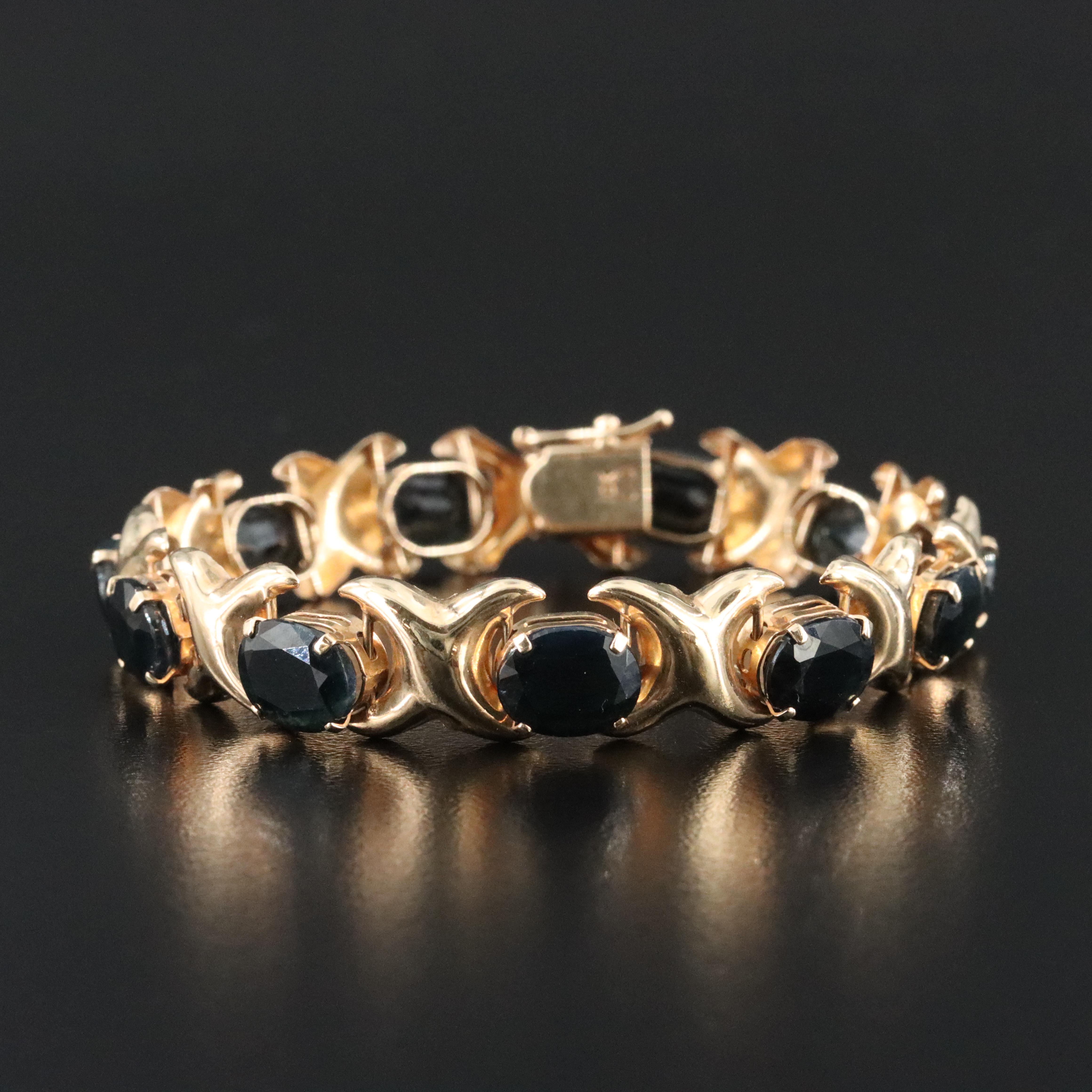 10K Sapphire Bracelet
