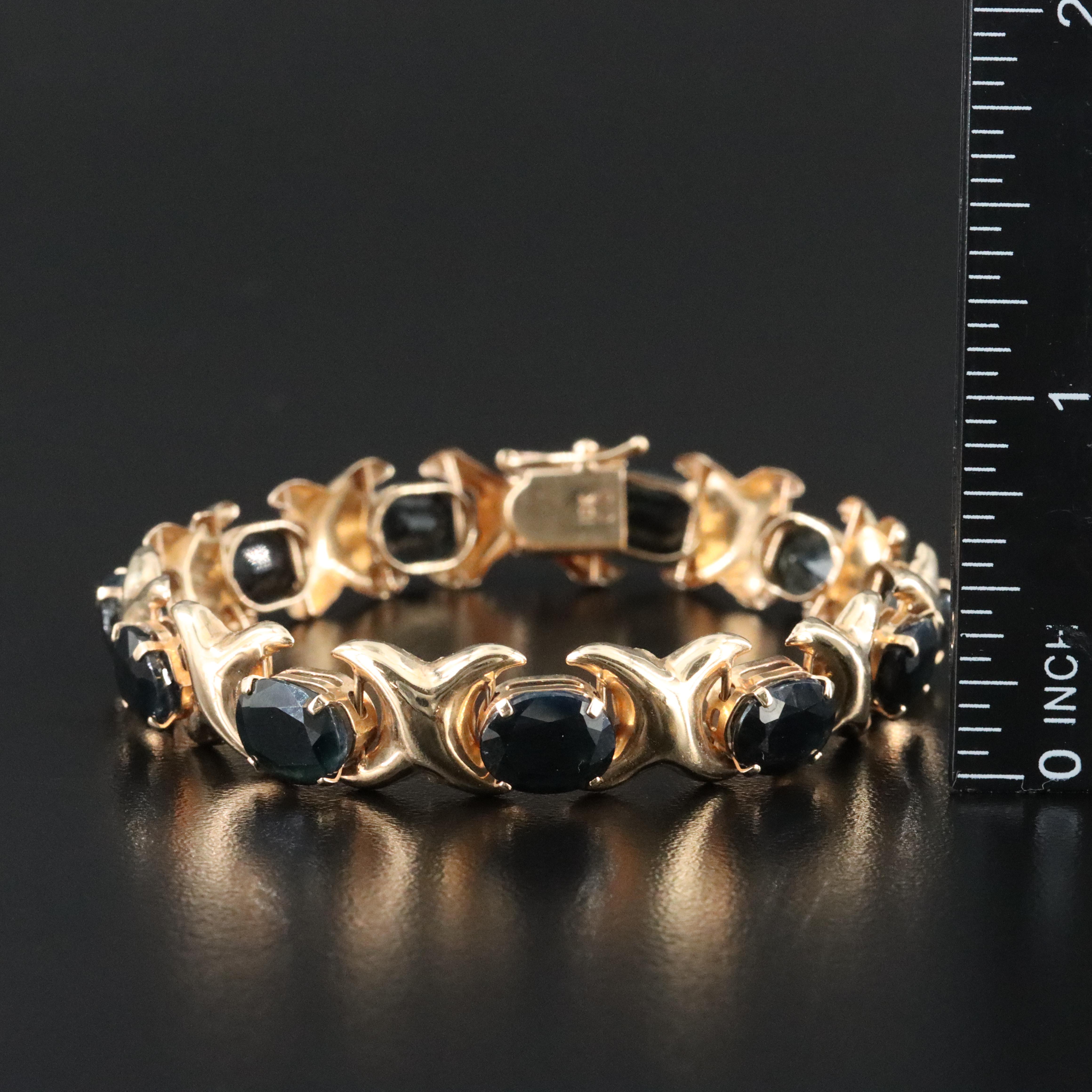 10K Sapphire Bracelet