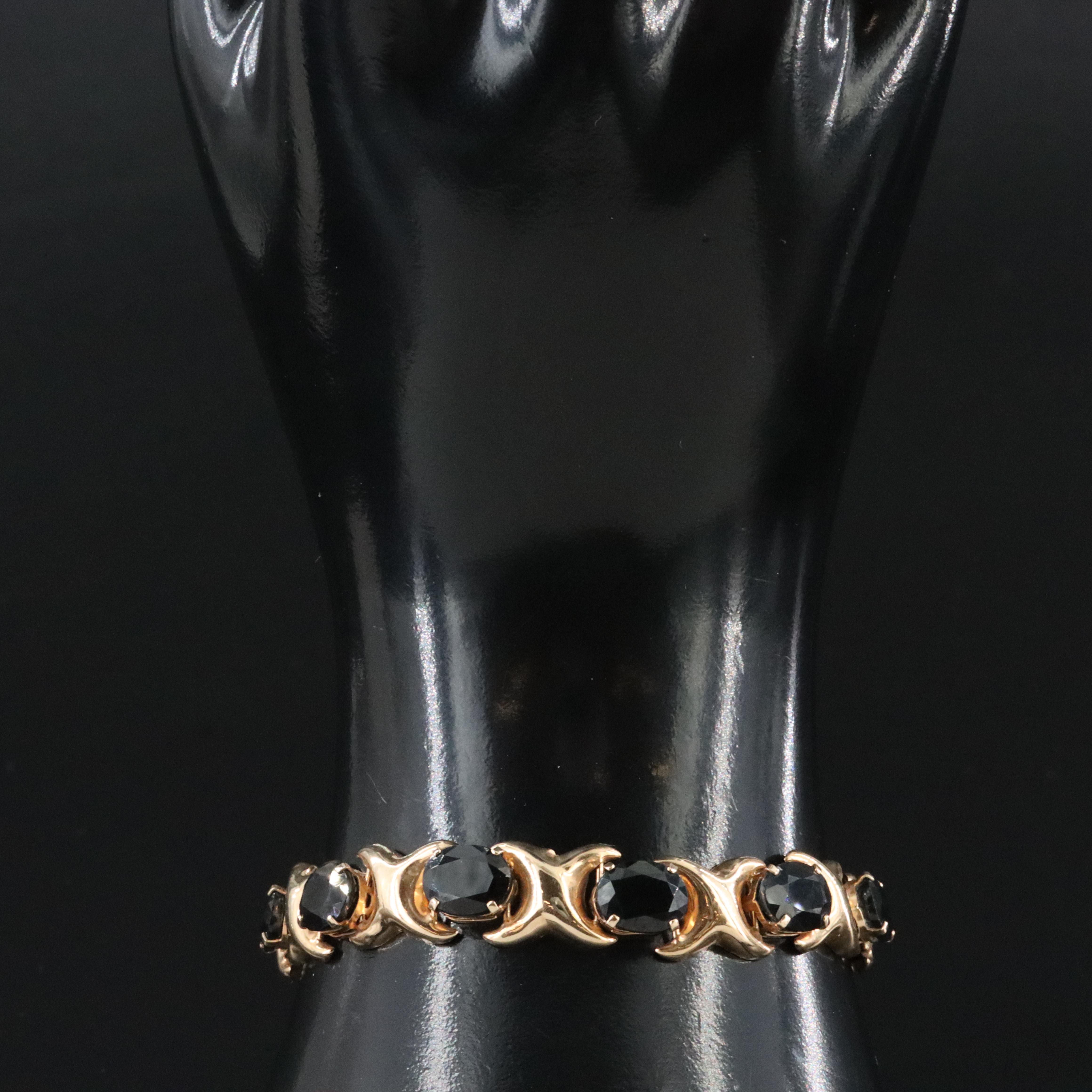 10K Sapphire Bracelet