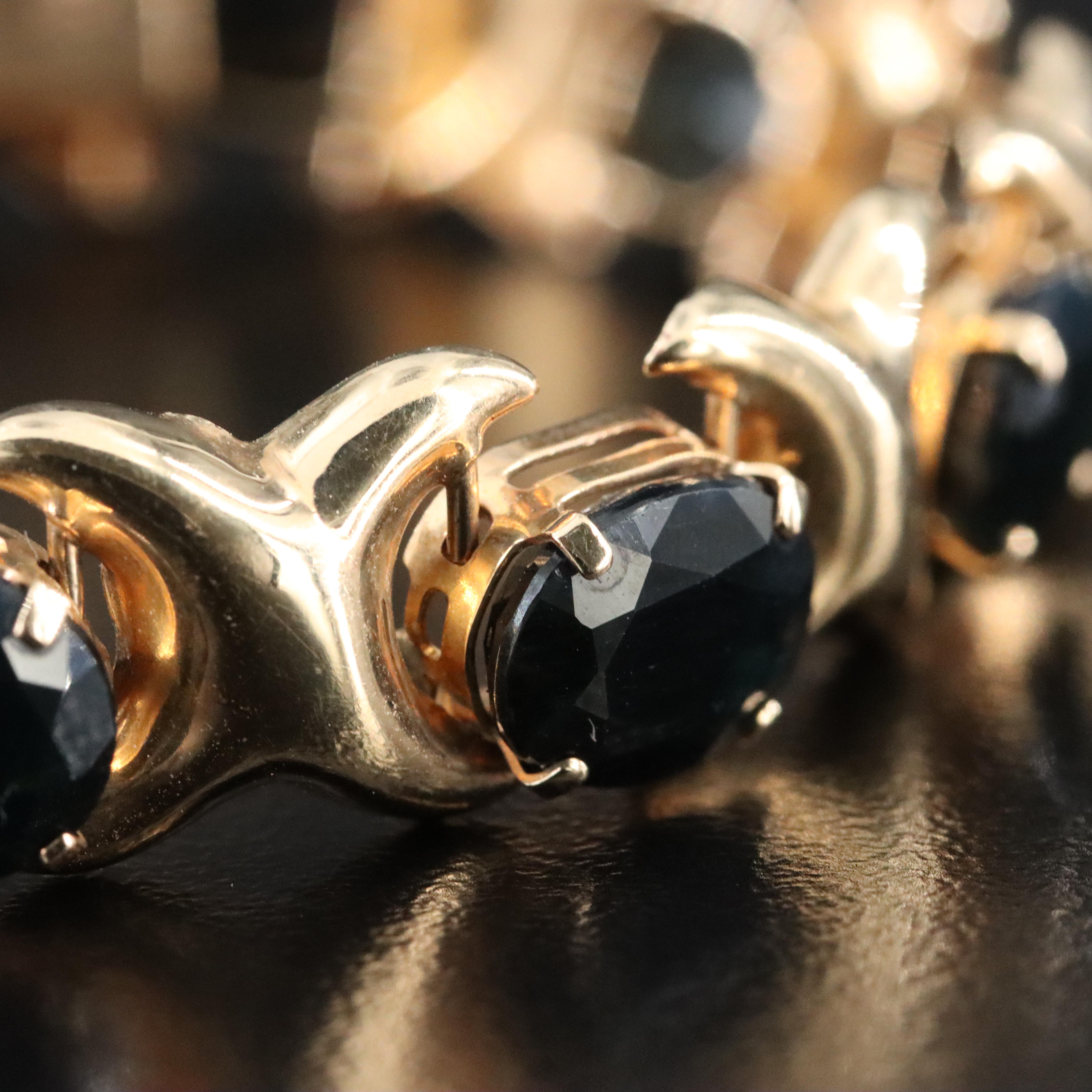 10K Sapphire Bracelet