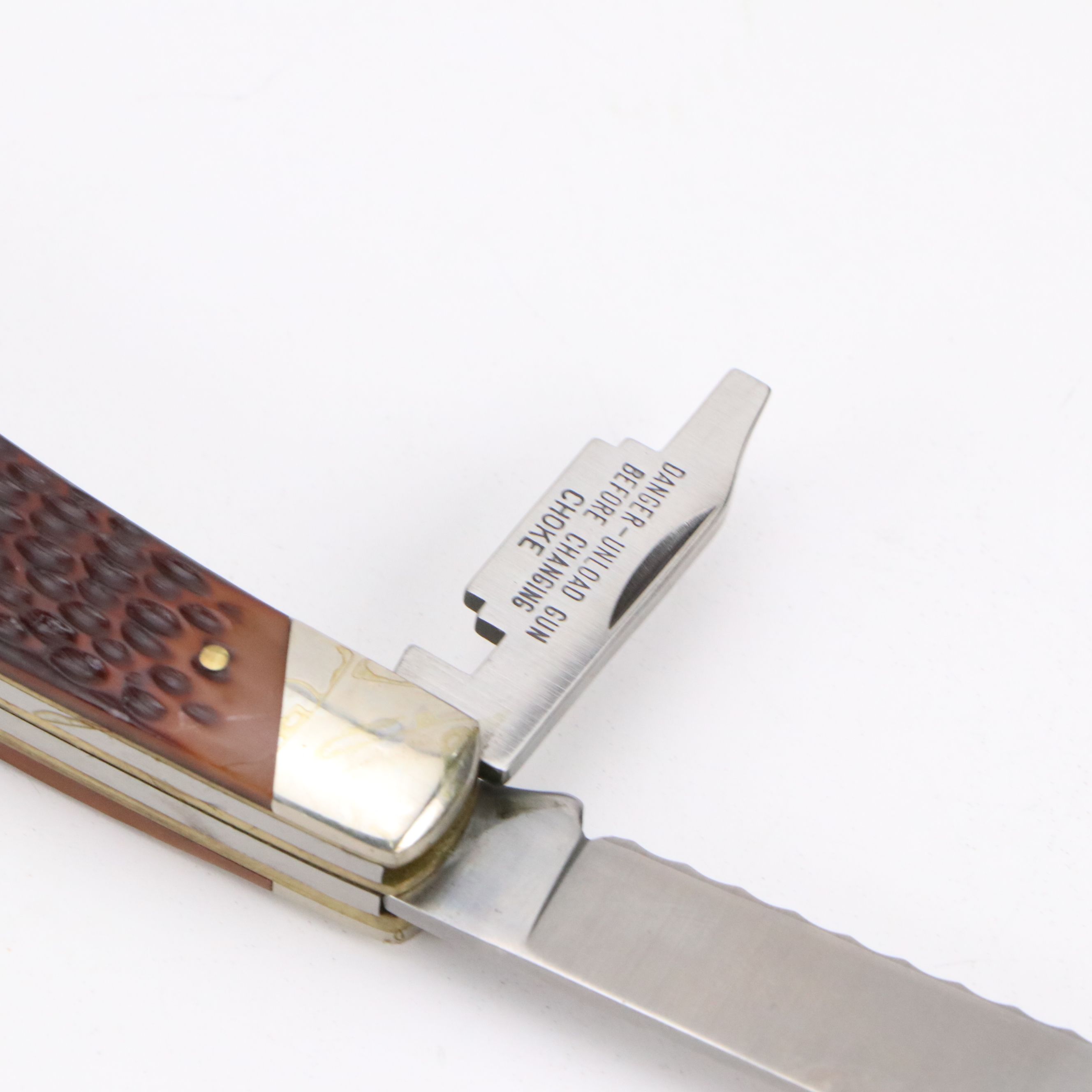 Case "Cheetah Cub" with Remington, Schrade and Moore Maker Folding Knives