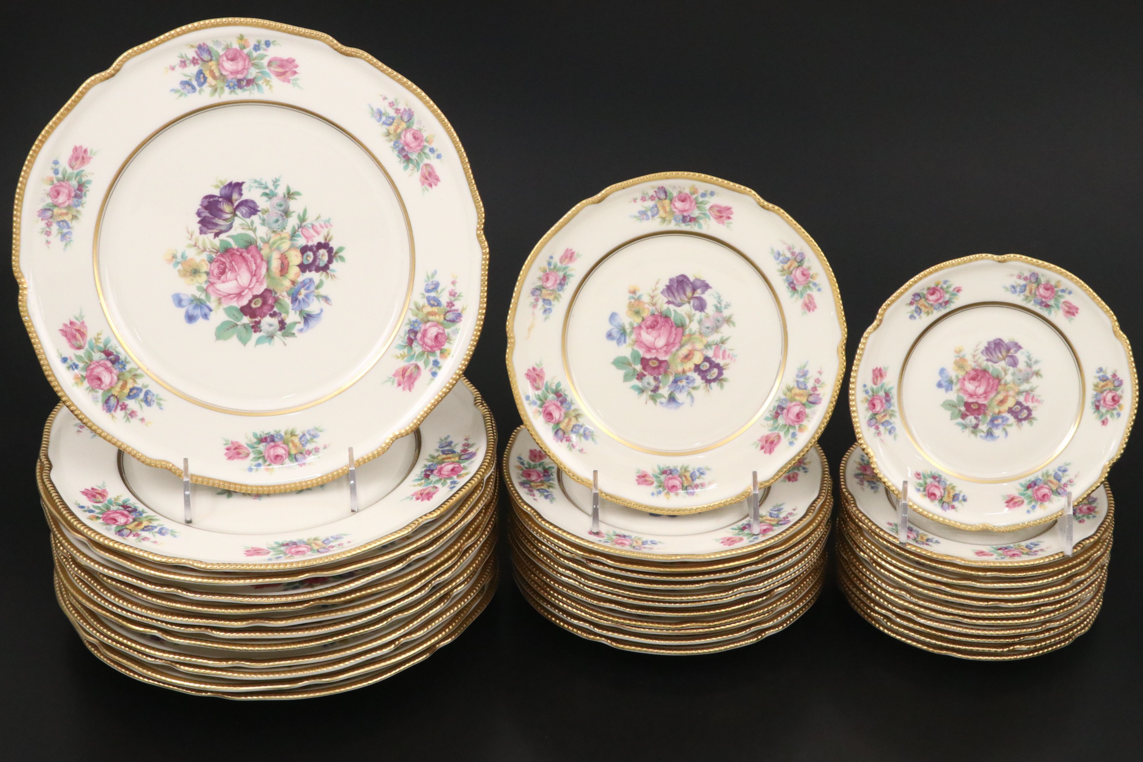 Castleton "Castleton Rose" Porcelain Tableware, Mid to Late 20th C.