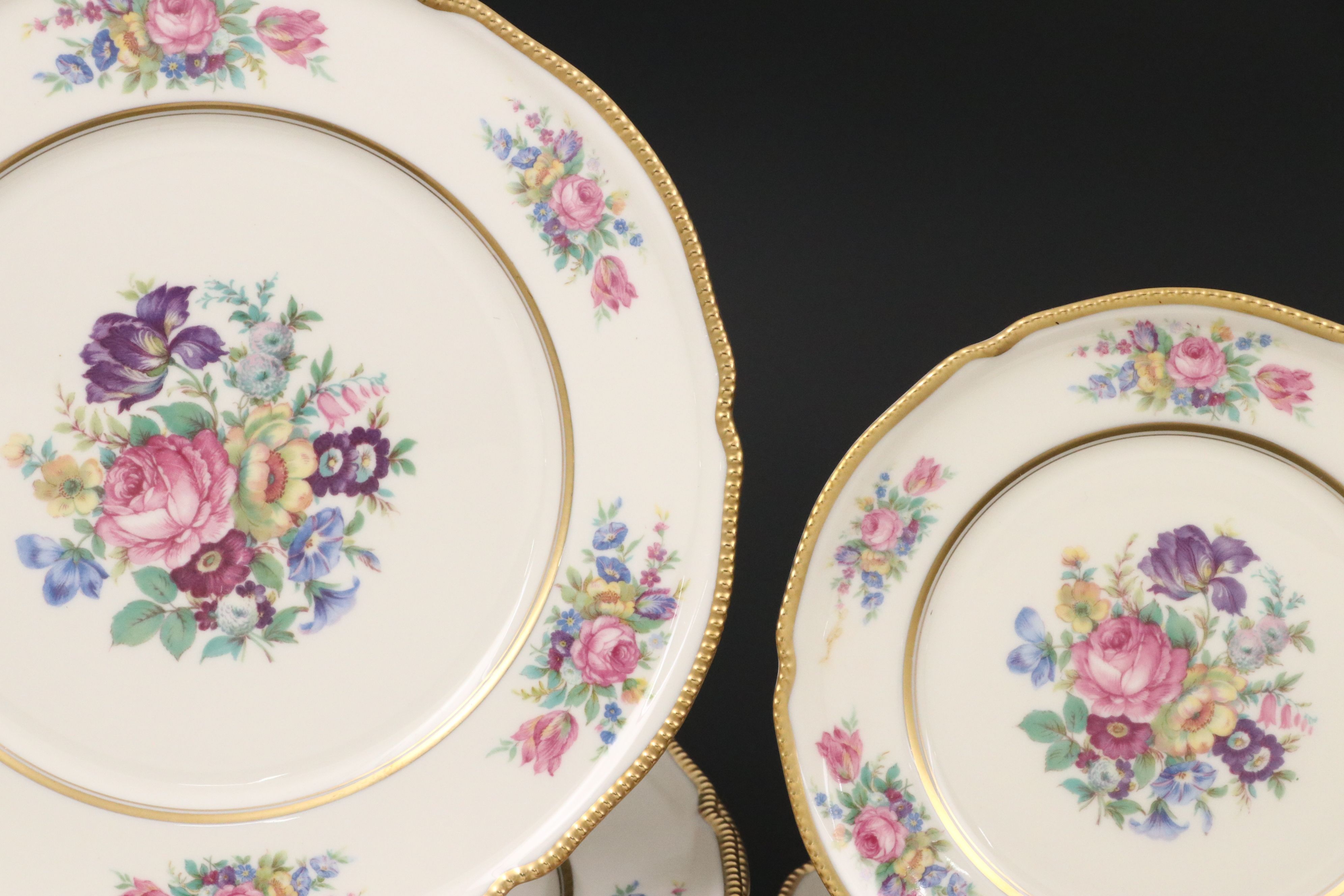 Castleton "Castleton Rose" Porcelain Tableware, Mid to Late 20th C.