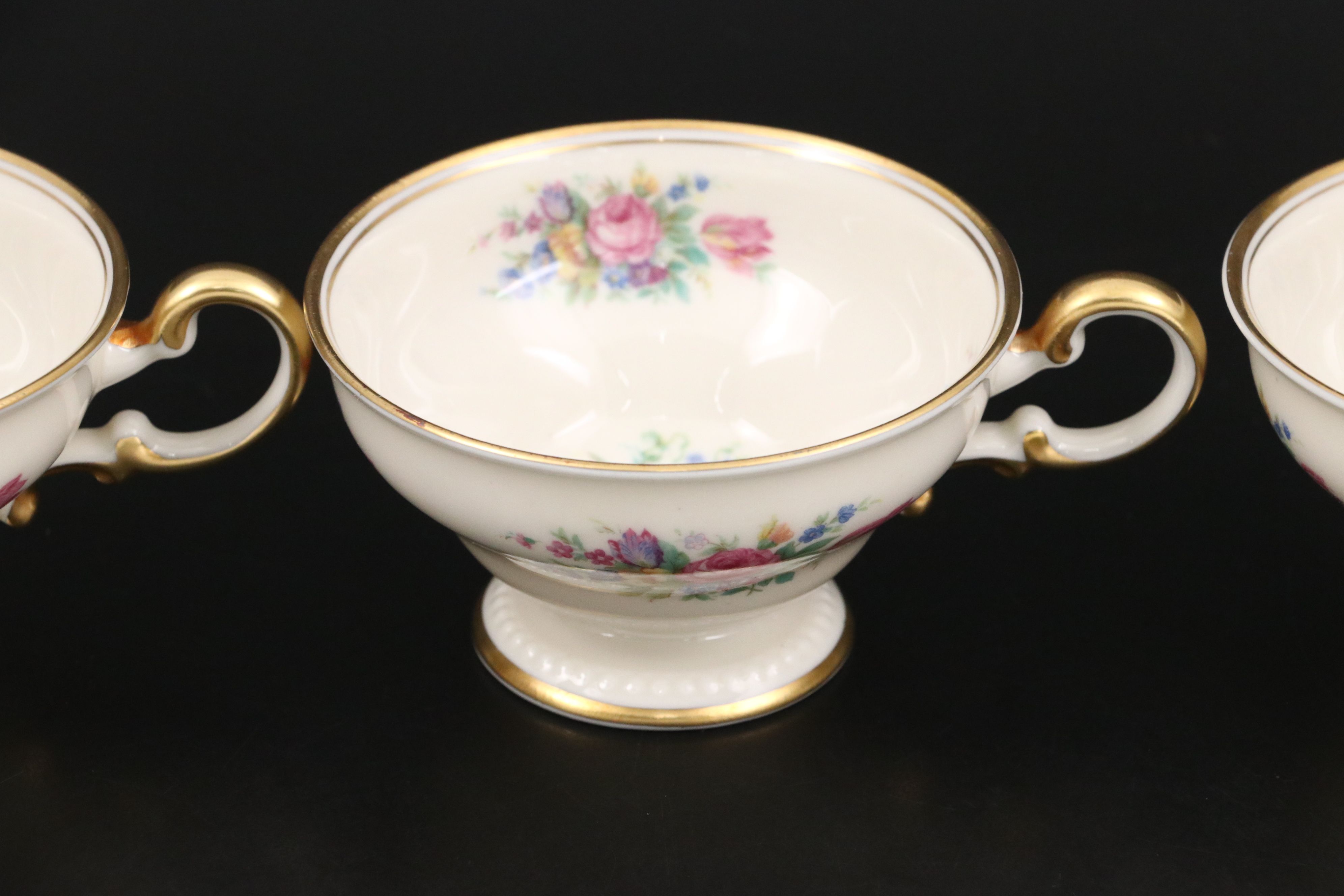 Castleton "Castleton Rose" Porcelain Tableware, Mid to Late 20th C.