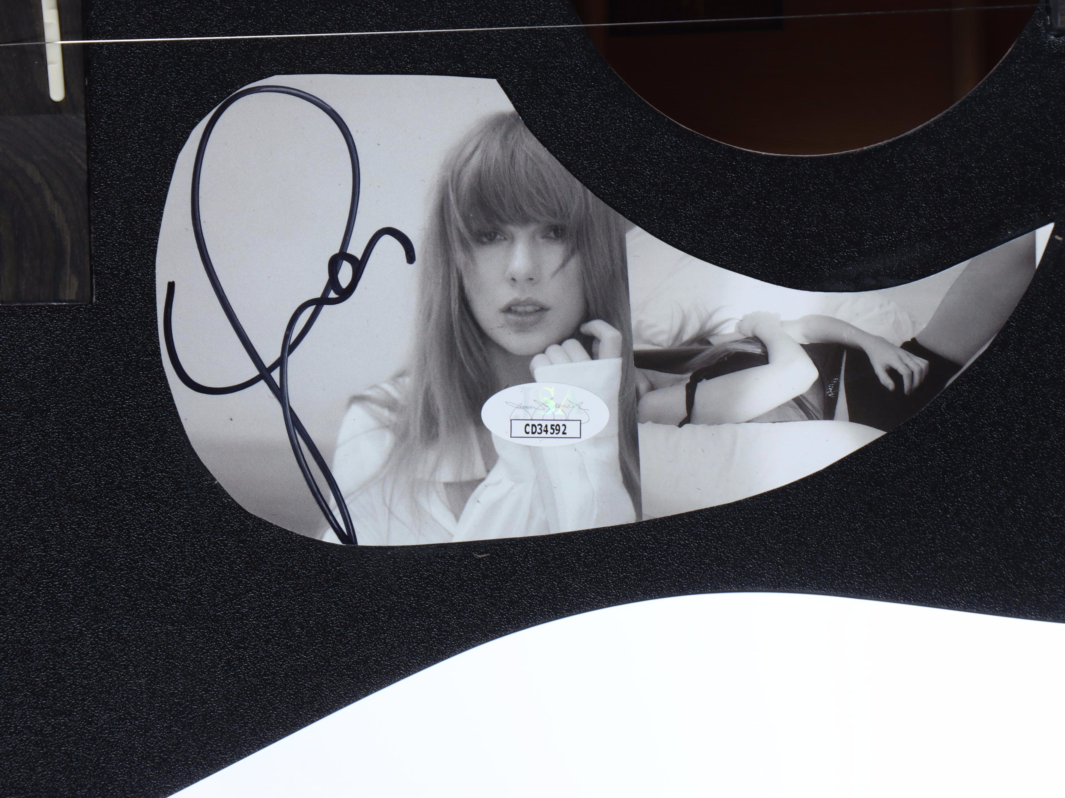 Taylor Swift Decal-Signed "The Eras Tour" Ashthorpe Acoustic Guitar, JSA