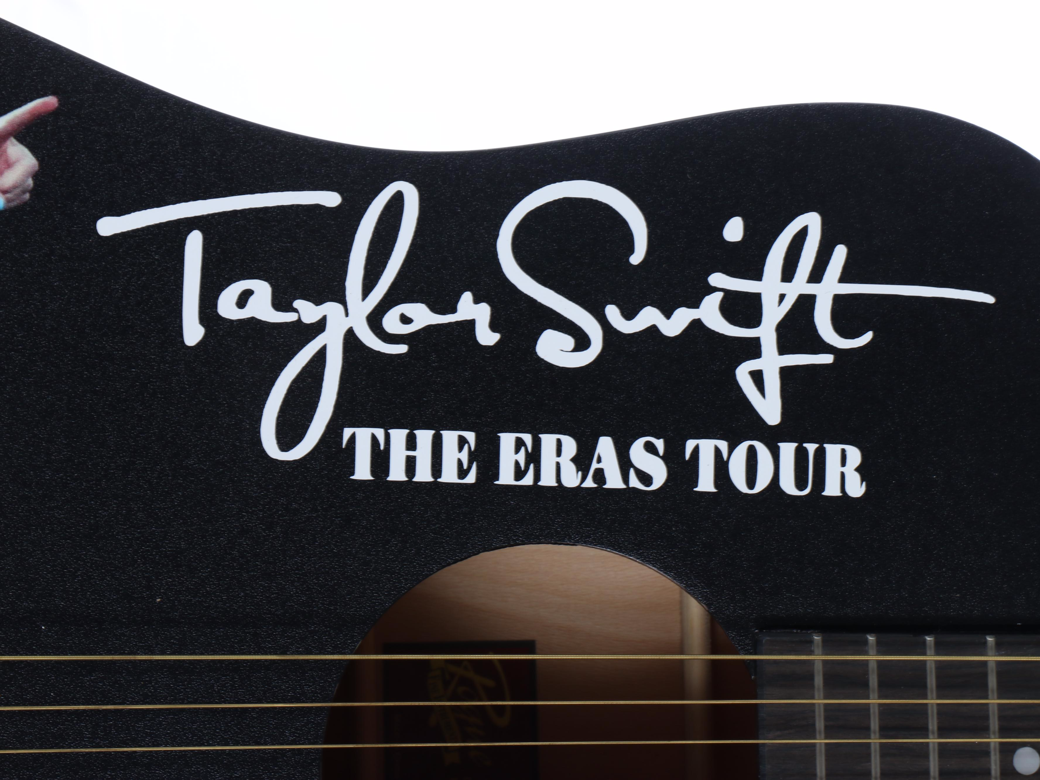 Taylor Swift Decal-Signed "The Eras Tour" Ashthorpe Acoustic Guitar, JSA
