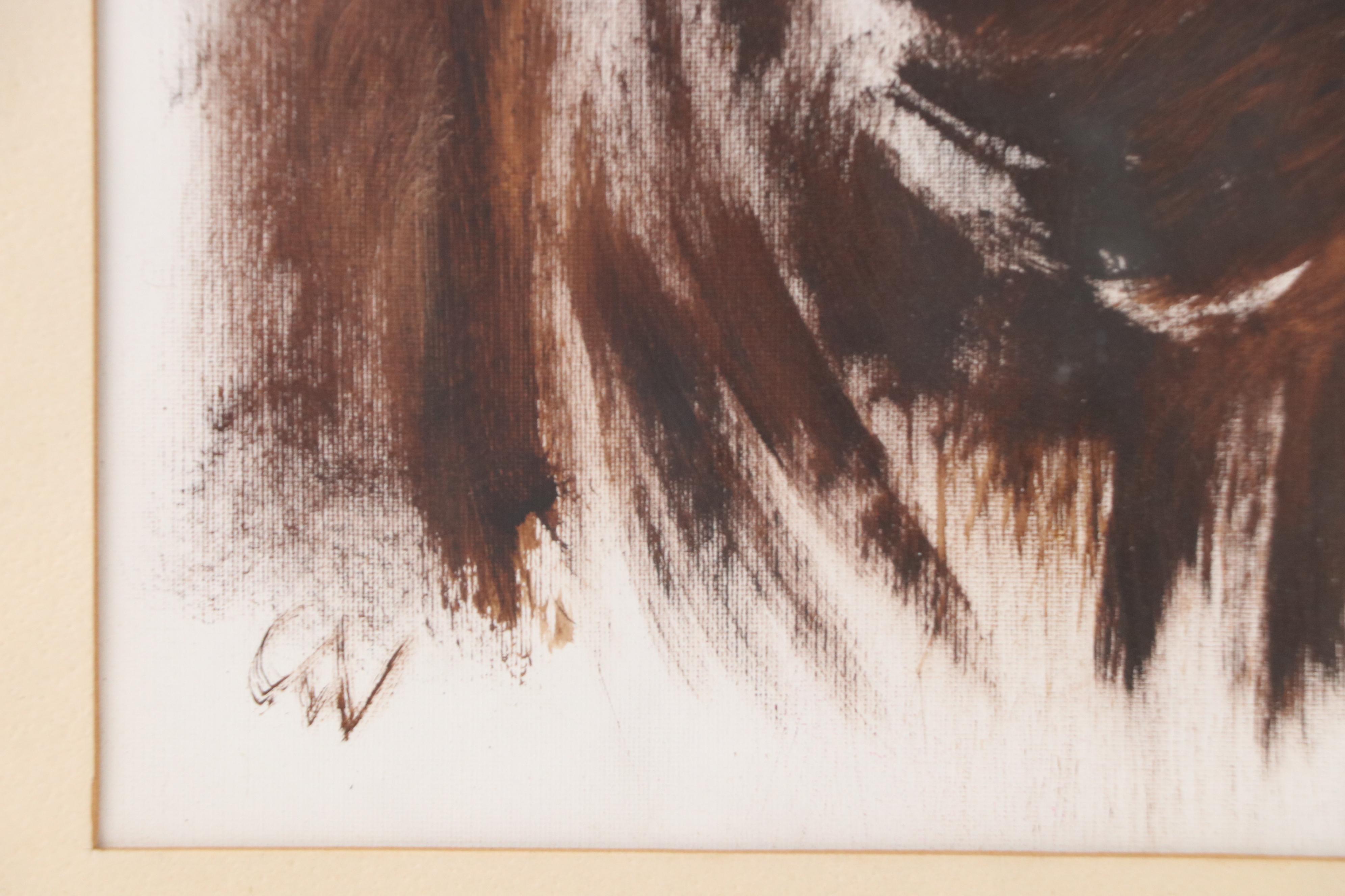 Oil Portrait of Cloaked Madonna