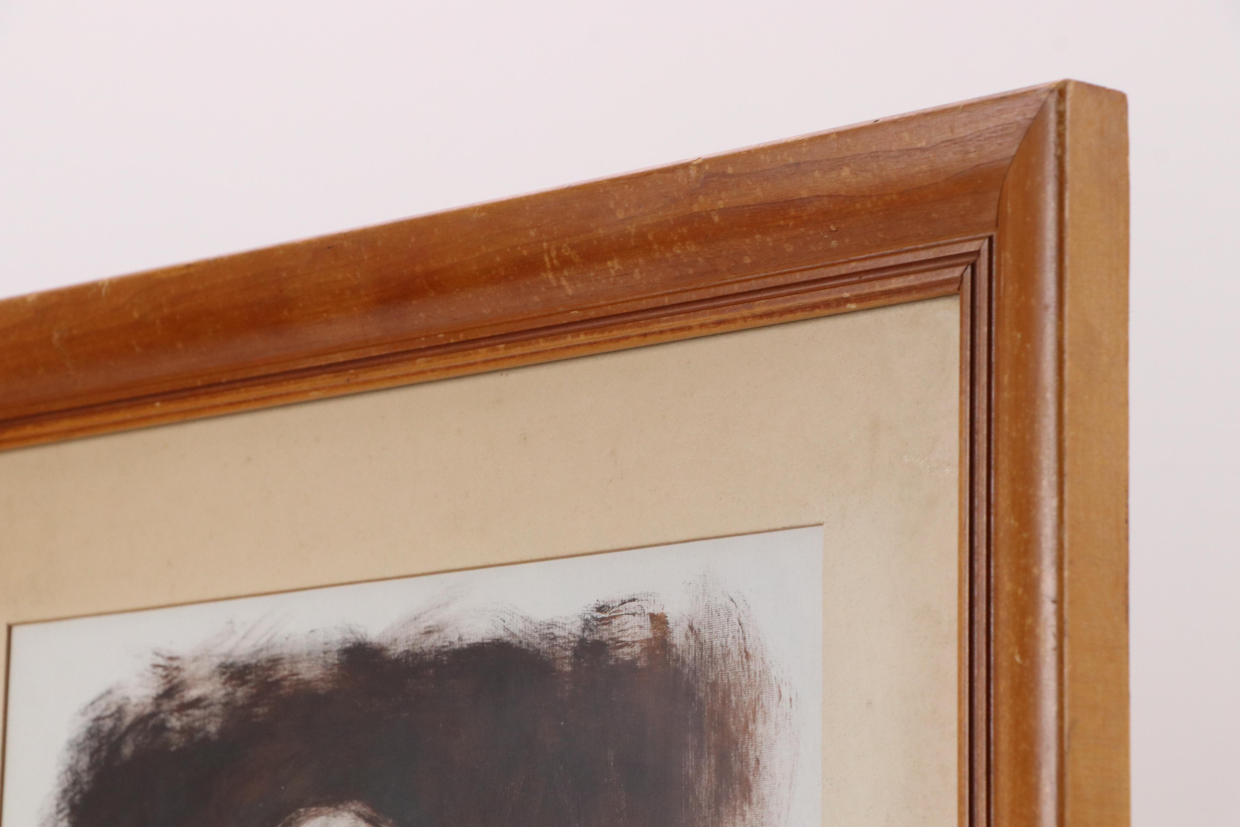 Oil Portrait of Cloaked Madonna