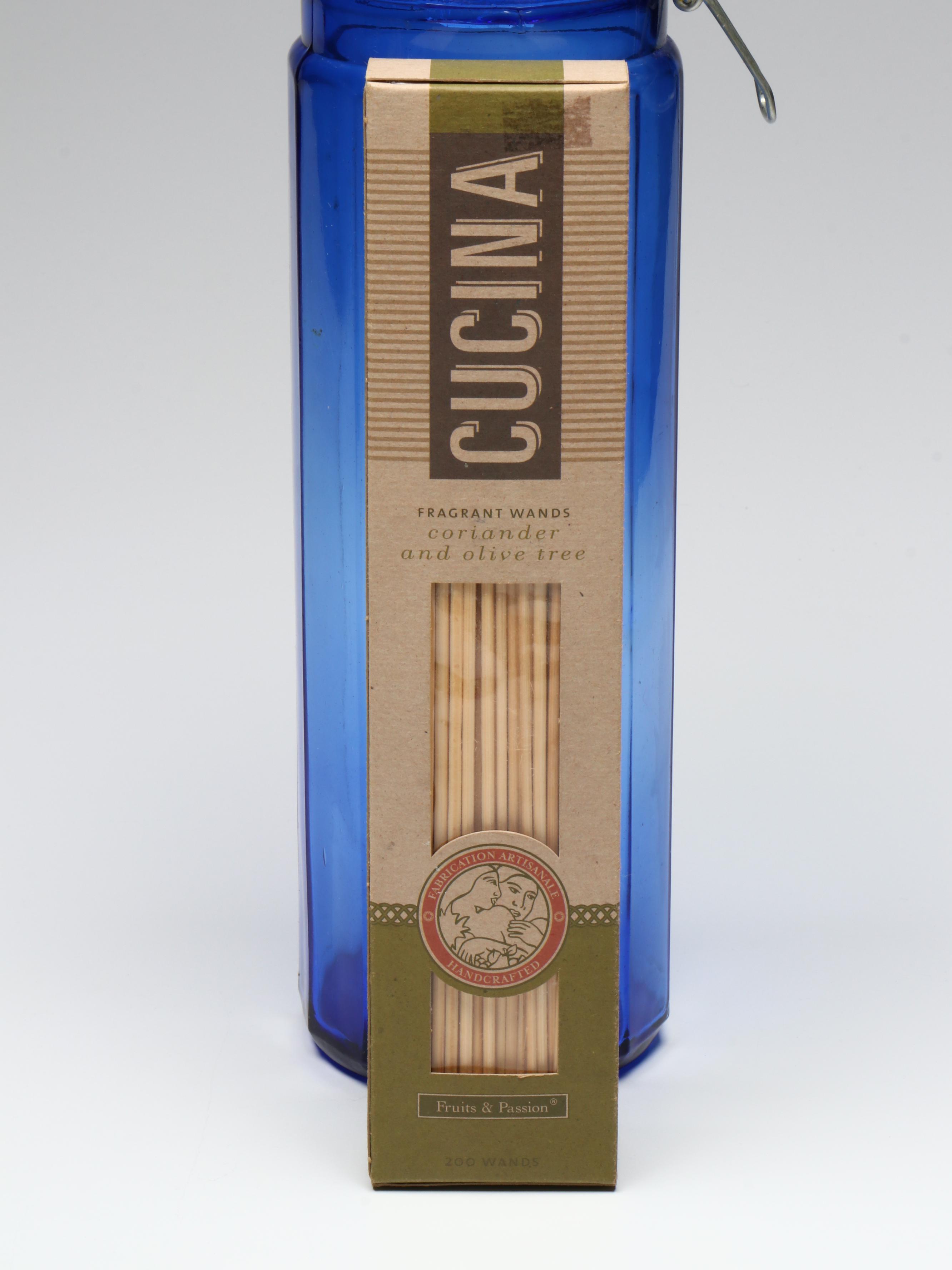 Cobalt Blue Glass Canisters with Glass Bottle and More