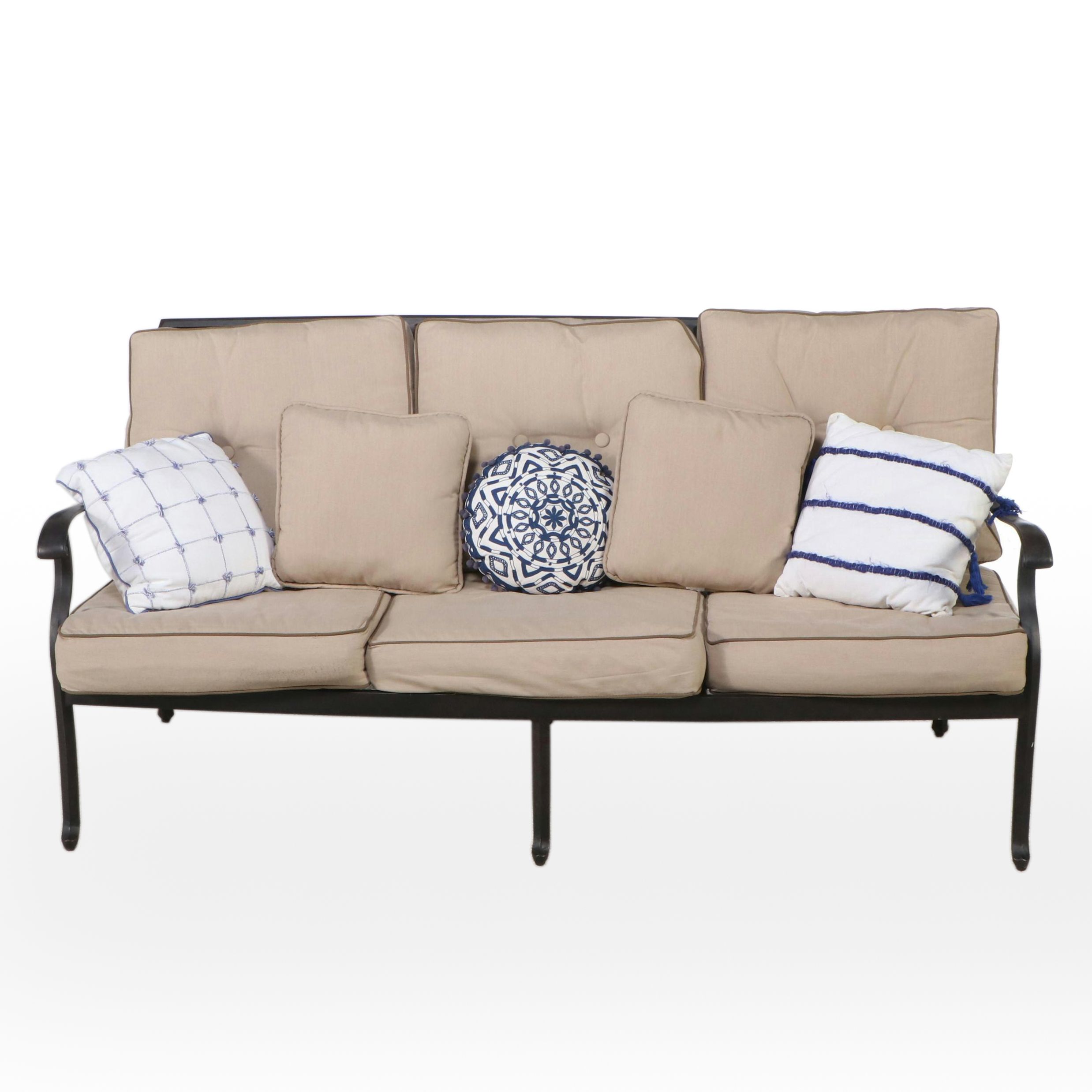 Cast Aluminum Patio Sofa