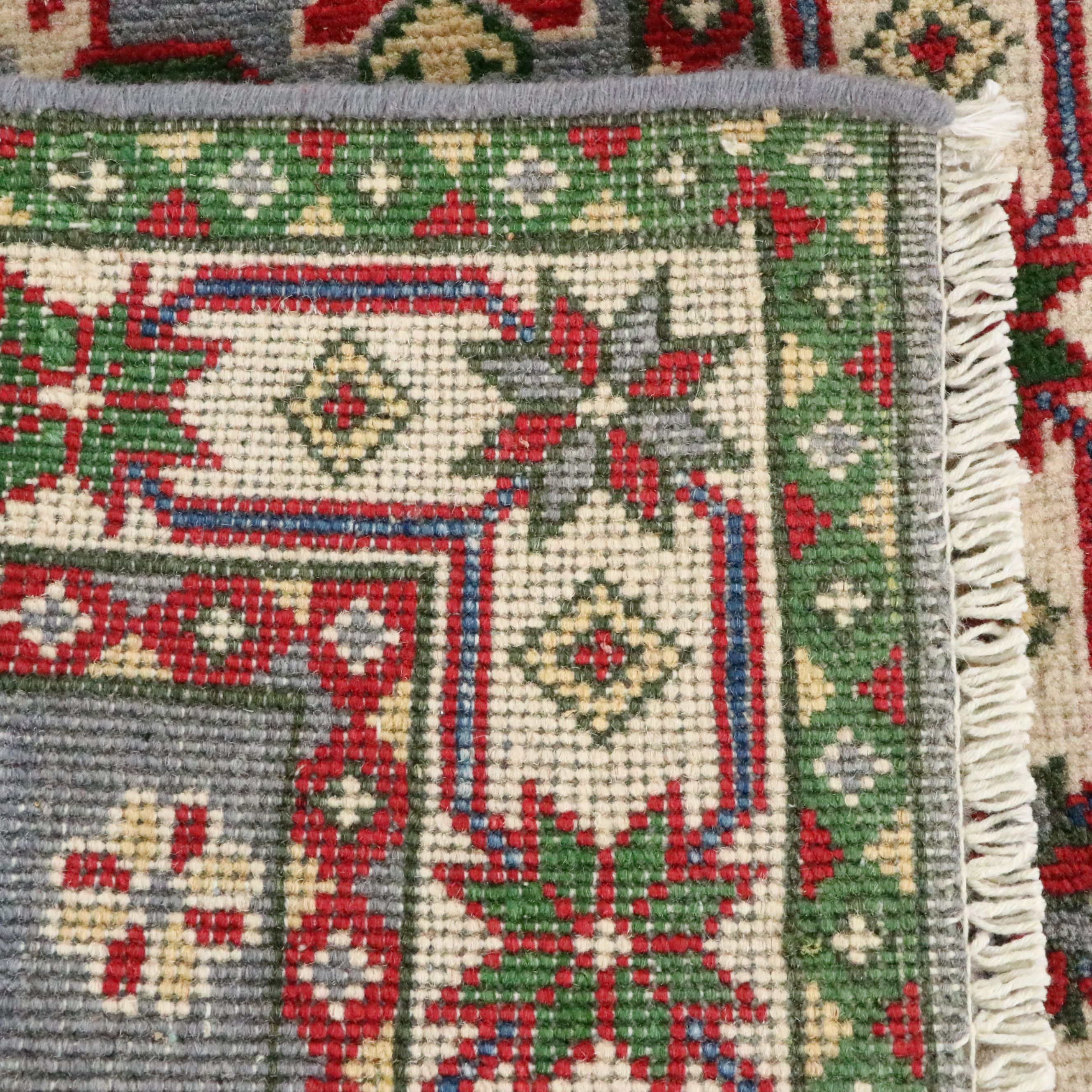 1'11 x 2'11 Hand-Knotted Afghan Kazak Accent Rug