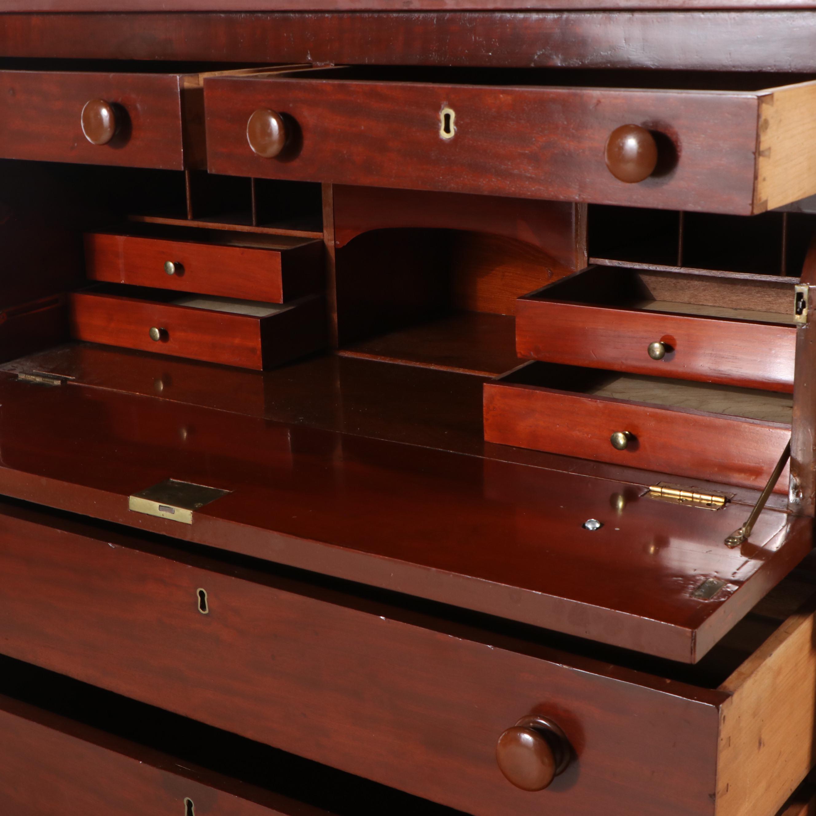Cherry Butler's Desk, Early 19th Century