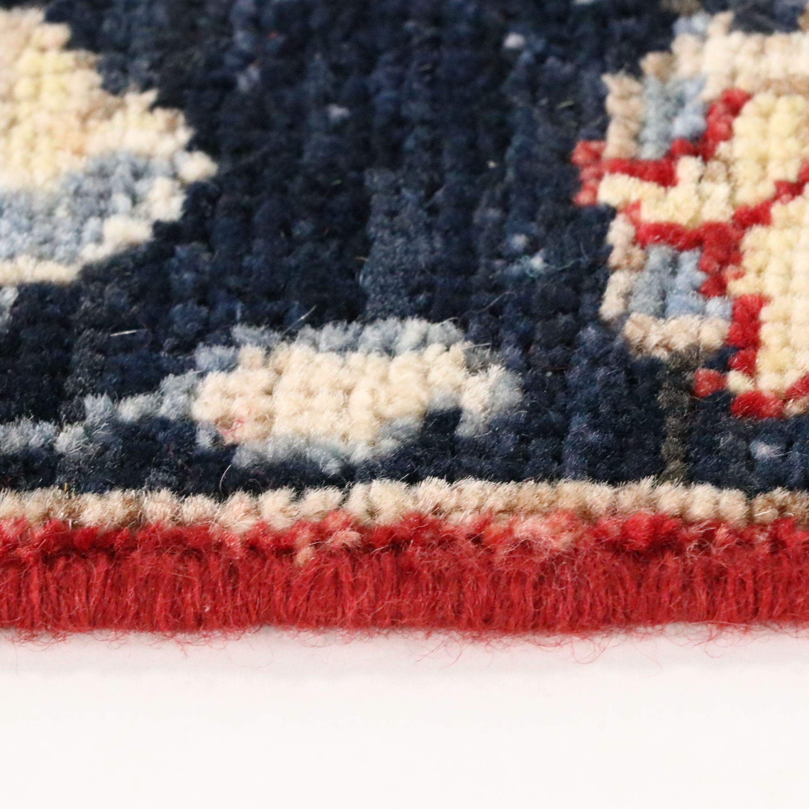 2' x 3' Hand-Knotted Afghan Kazak Accent Rug