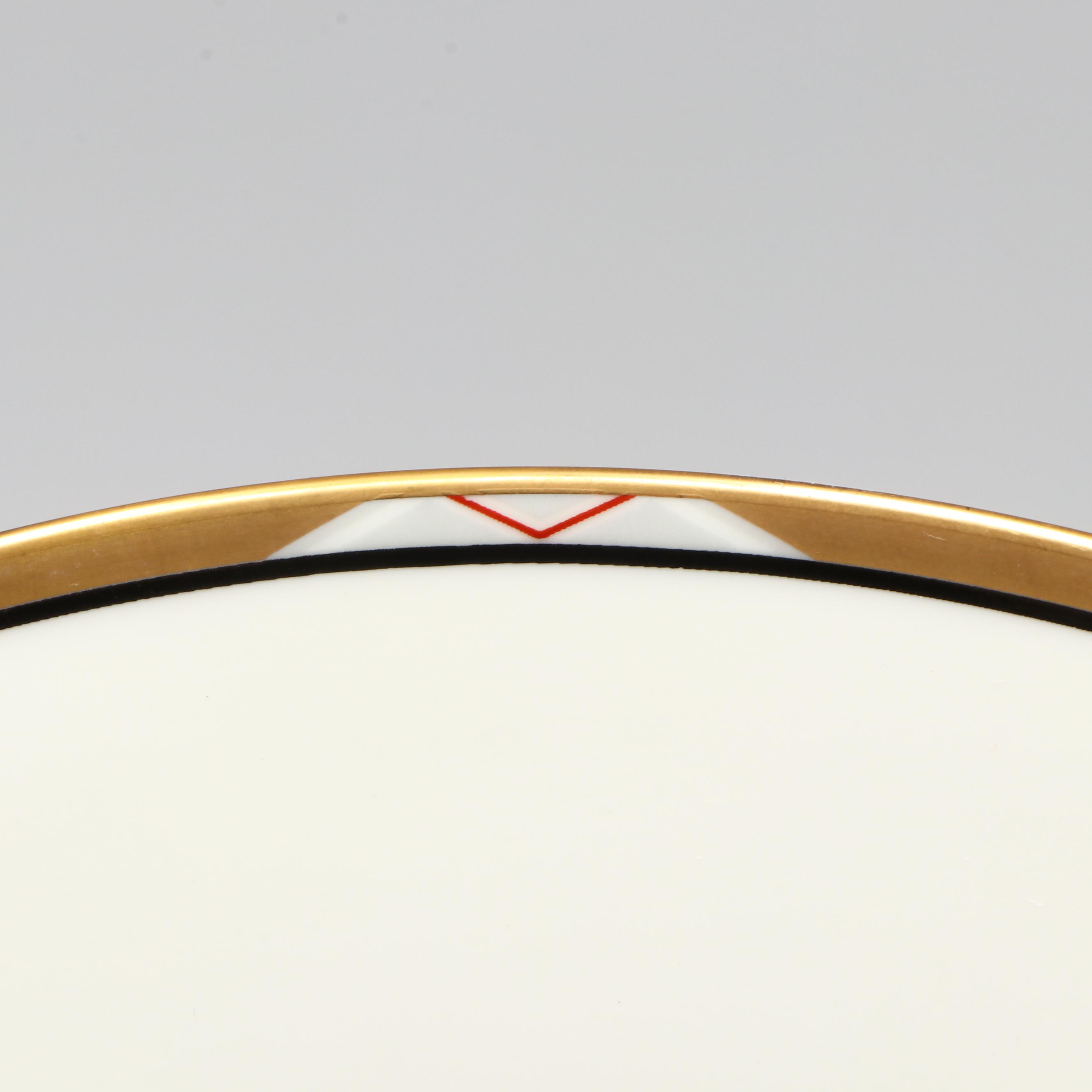 Erté "The Numerals 3" Bone China Charger, 1987