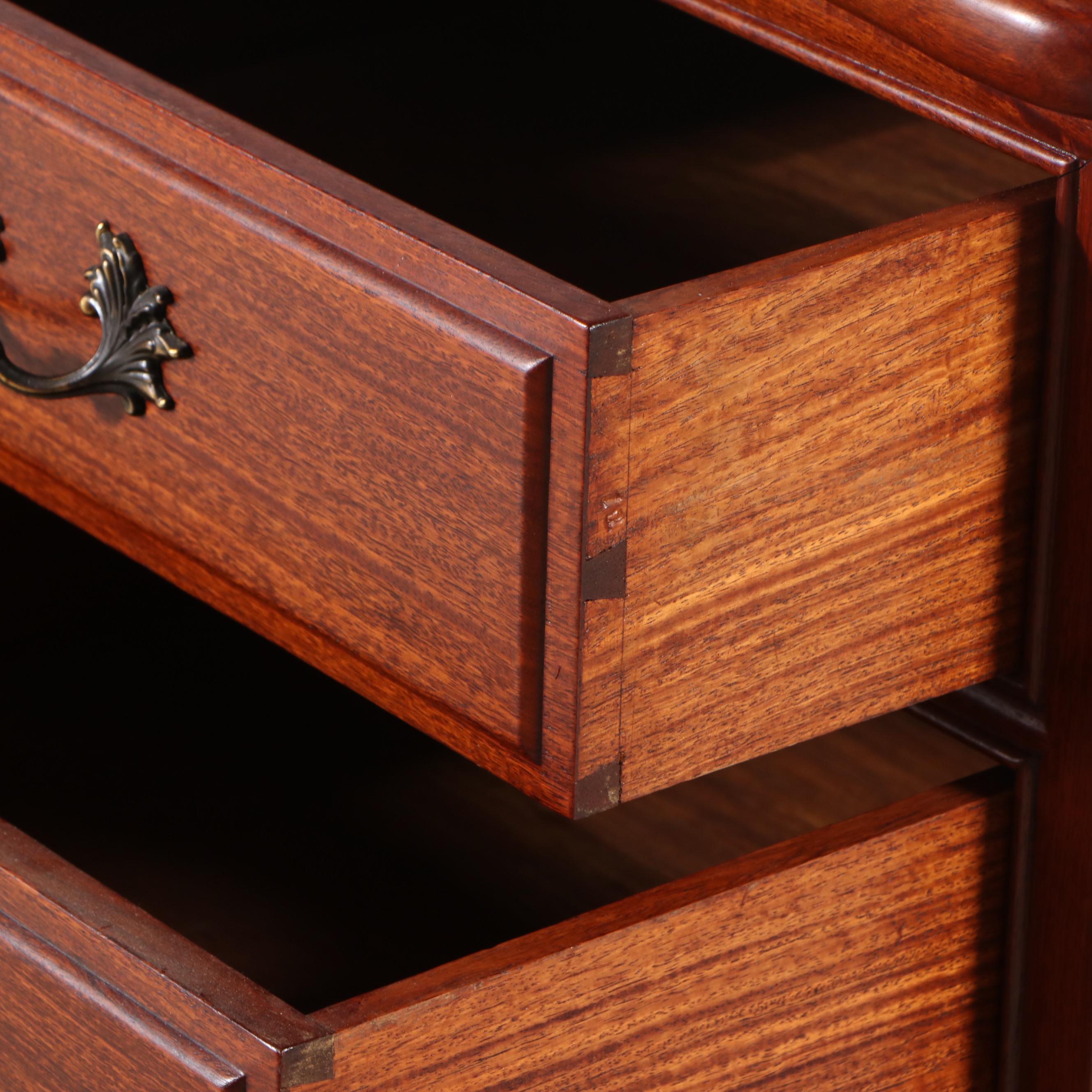 Queen Anne Style Mahogany Desk