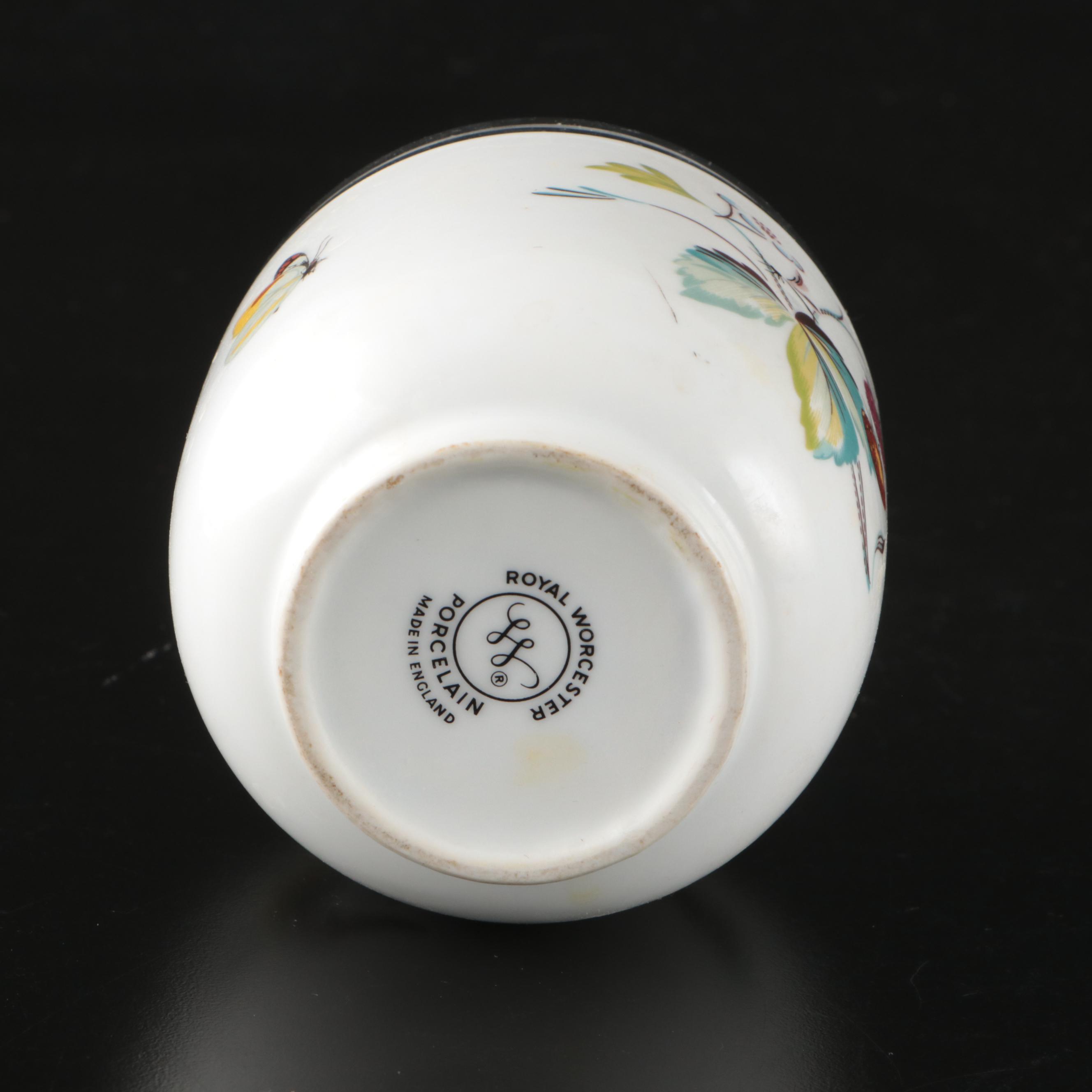 Royal Worcester "Evesham Gold" and Other Porcelain Egg Coddlers