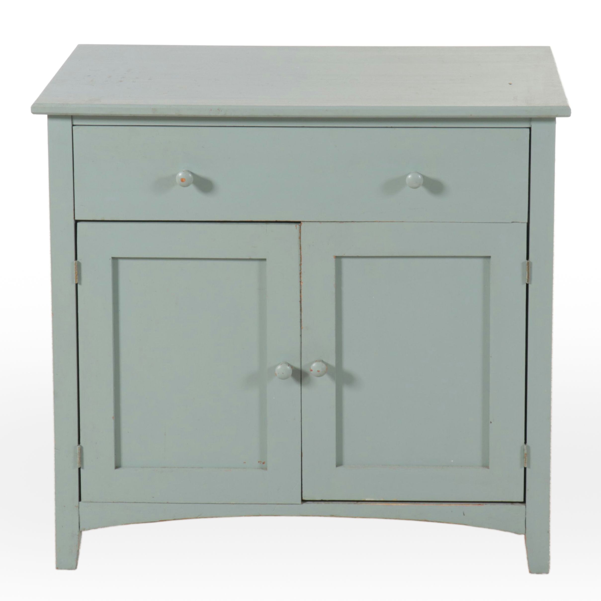 Painted Wood Light Sage Sideboard