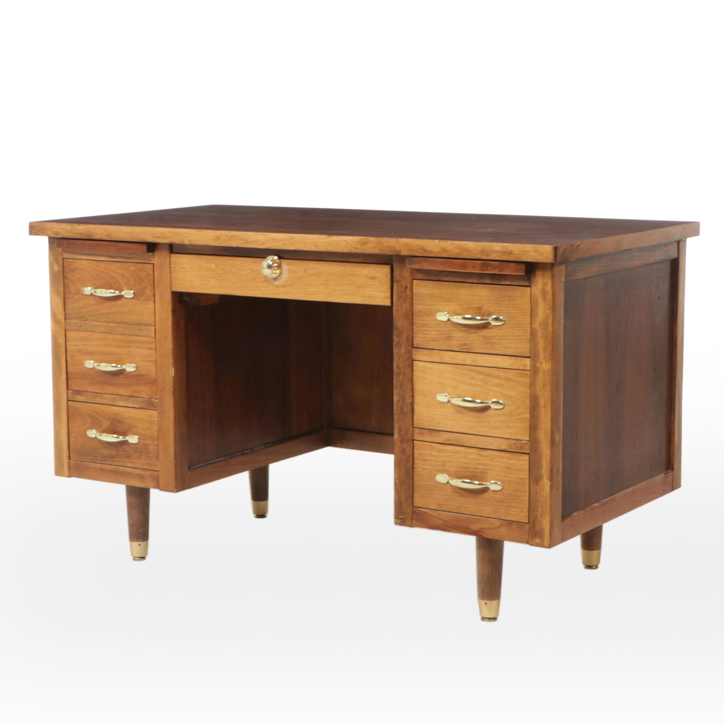 Mid Century Modern Walnut Desk