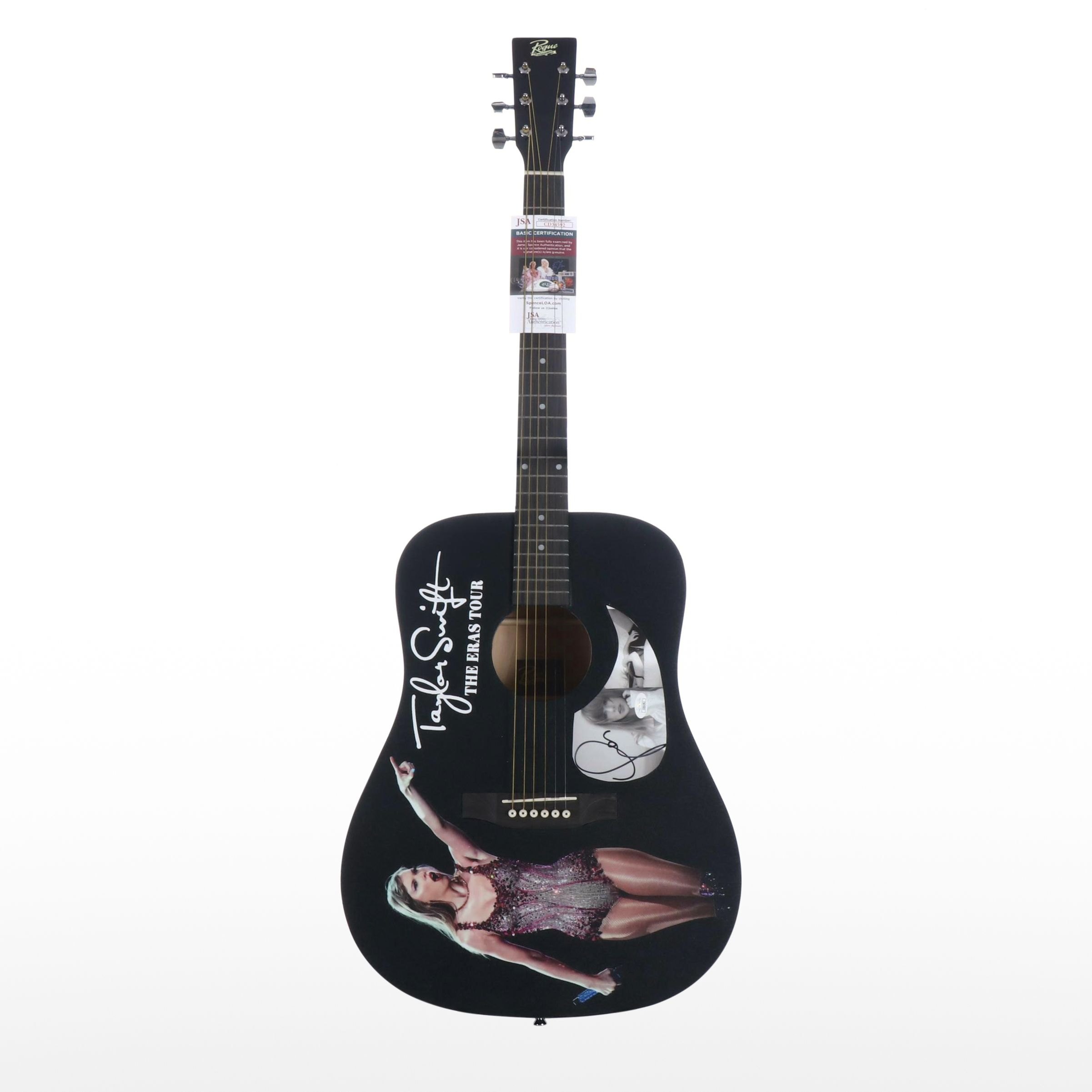 Taylor Swift Decal-Signed "The Eras Tour" Ashthorpe Acoustic Guitar, JSA