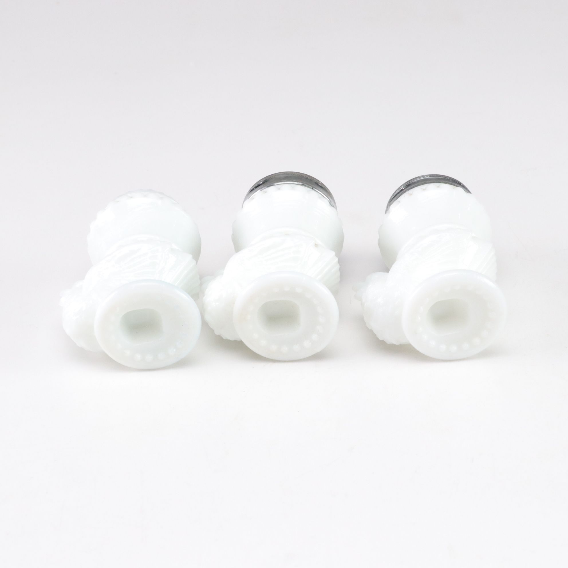 Anchor Hocking Pink Depression Glass, Bareuther Porcelain Vase and Milk Glass