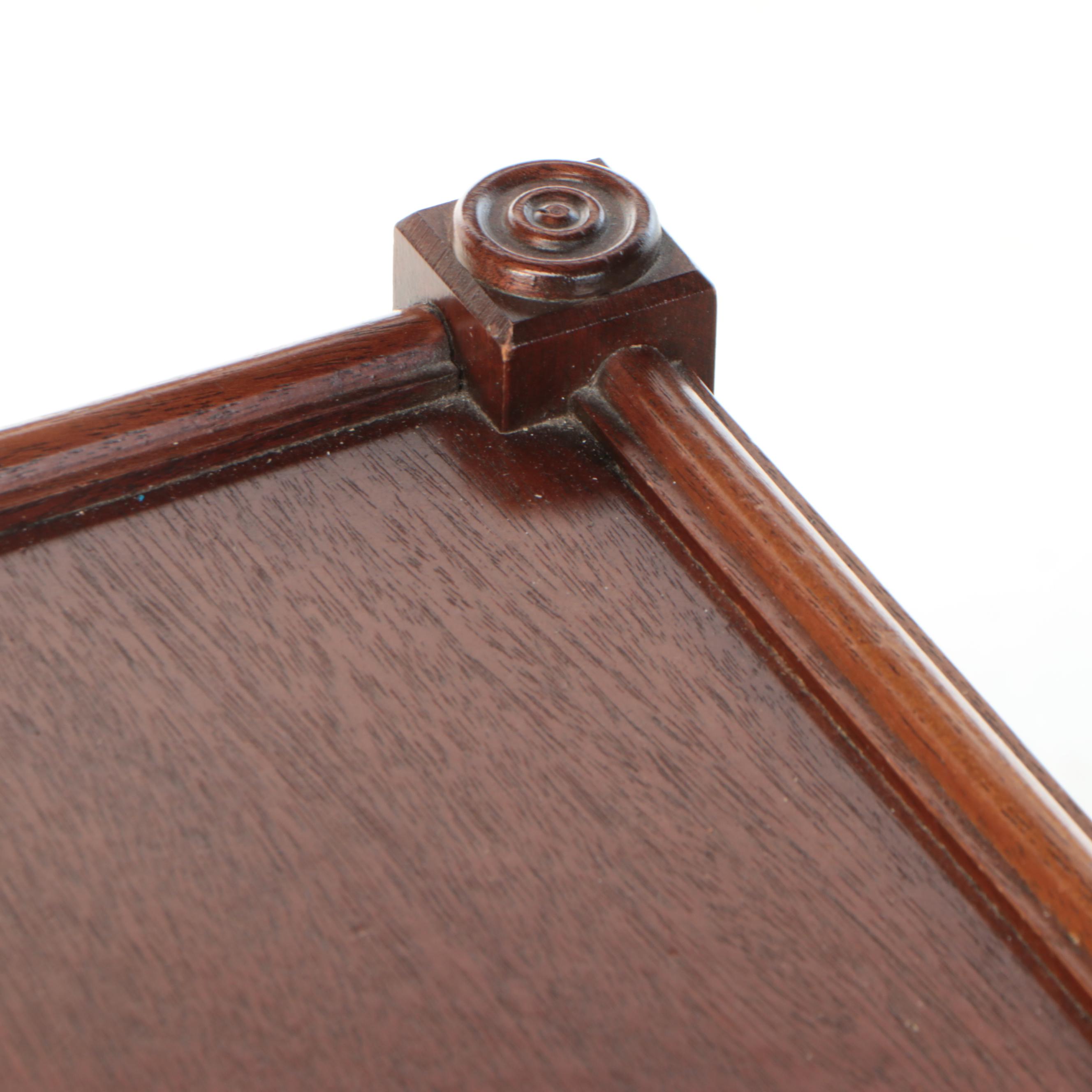 Two-Tiered Mahogany Finish End Table