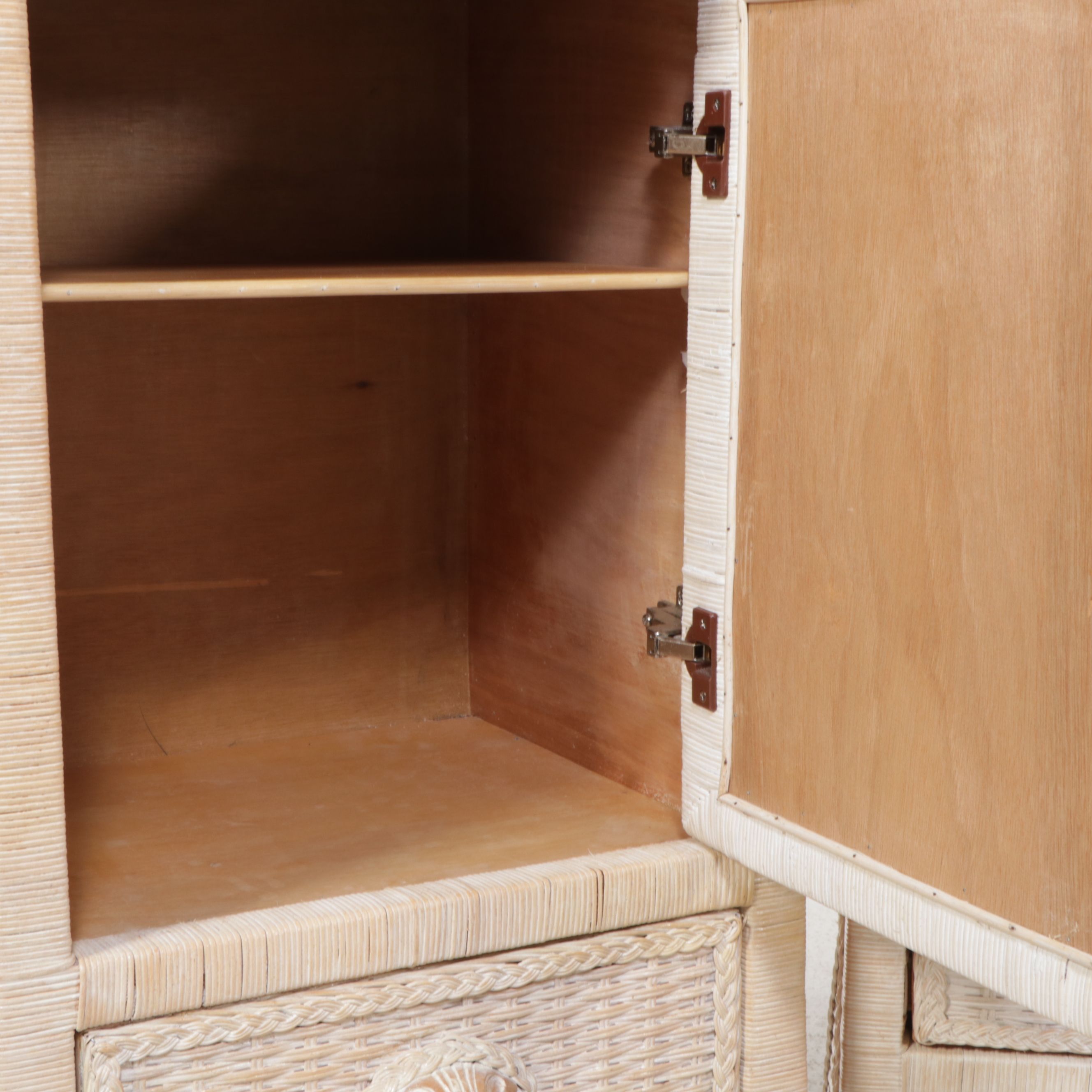 Pier 1 "Jamaica Collection" Painted Wicker Nightstand and Chests