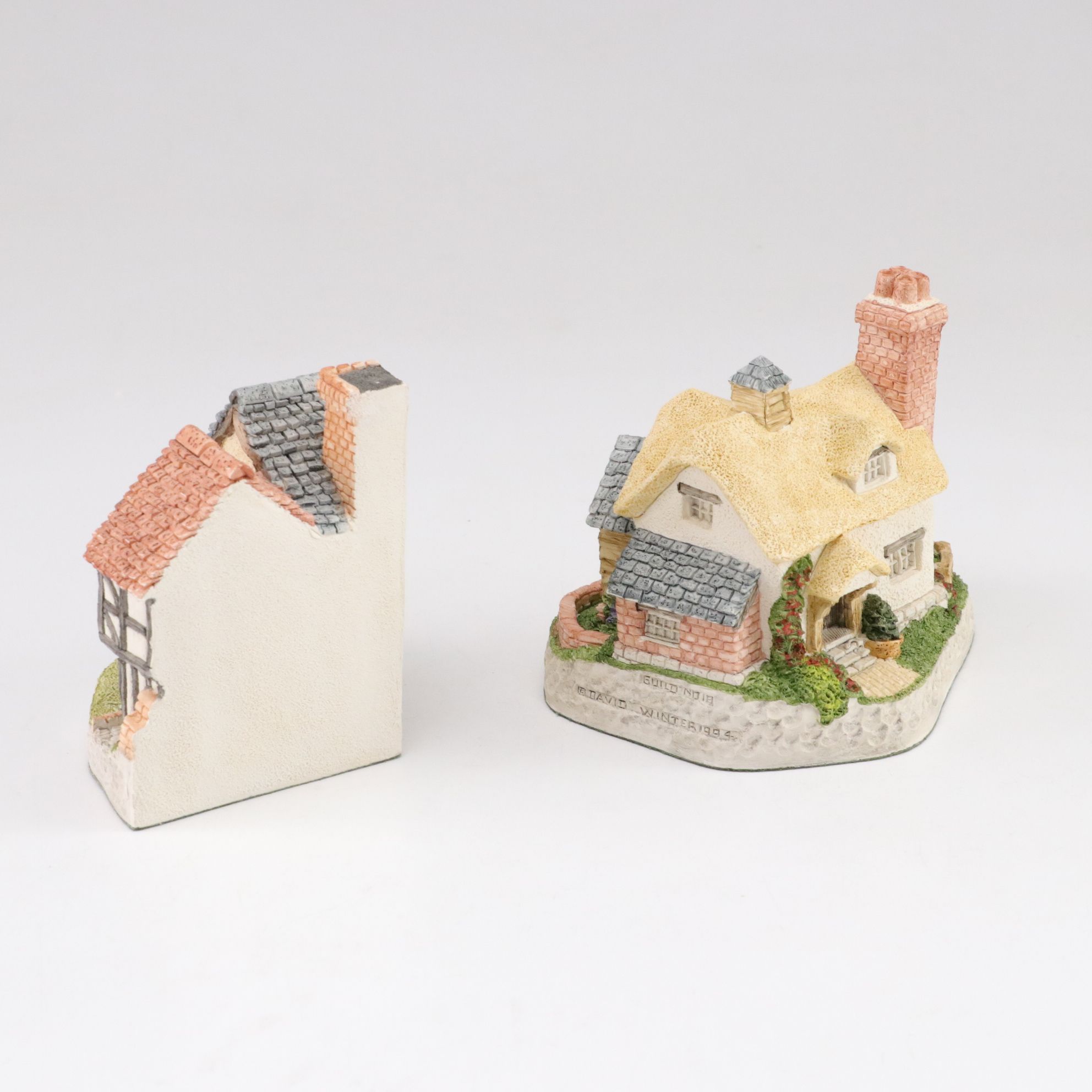 David Winter "The Flower Shop" with Christmas Ornaments & More Cottages