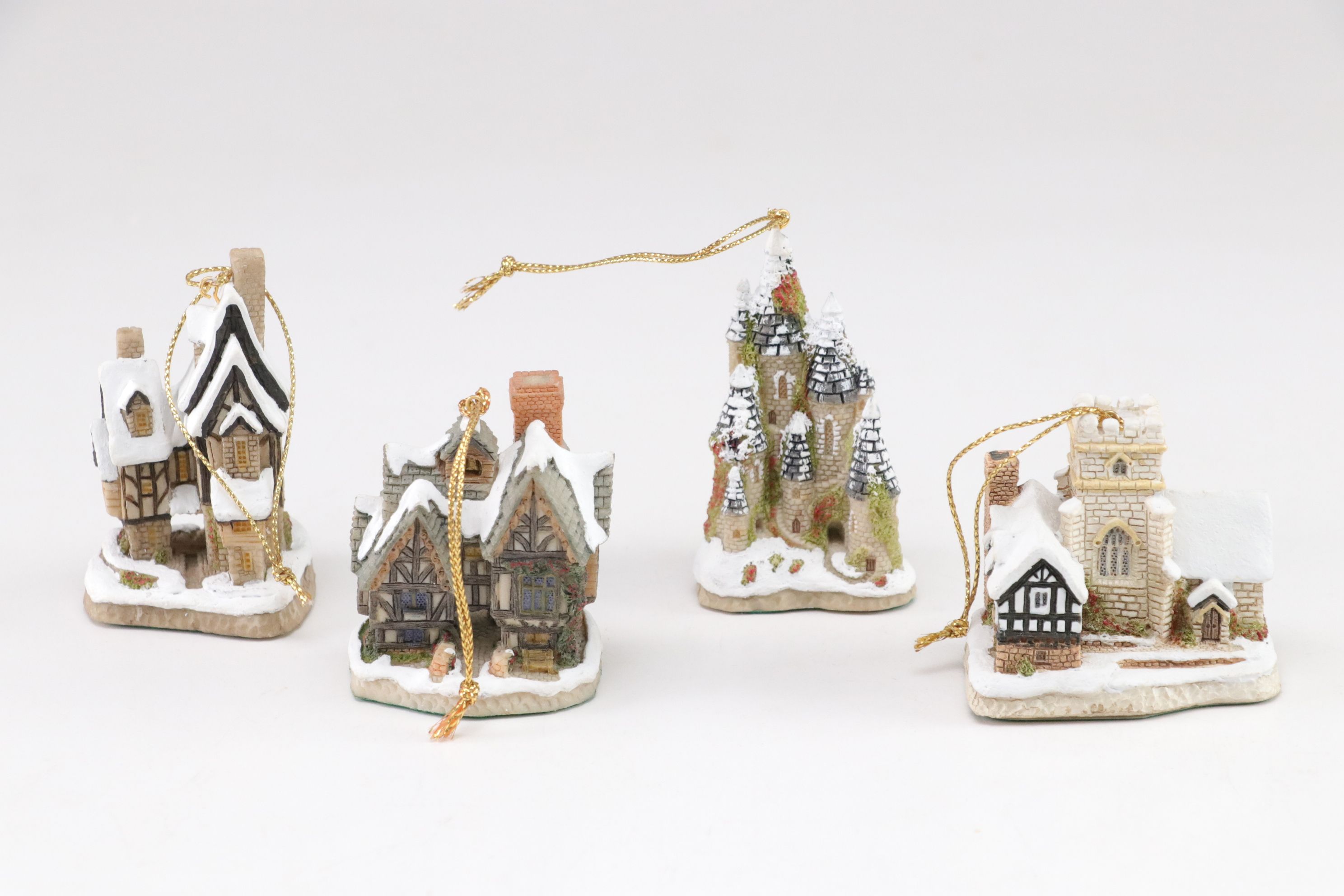 David Winter "The Flower Shop" with Christmas Ornaments & More Cottages