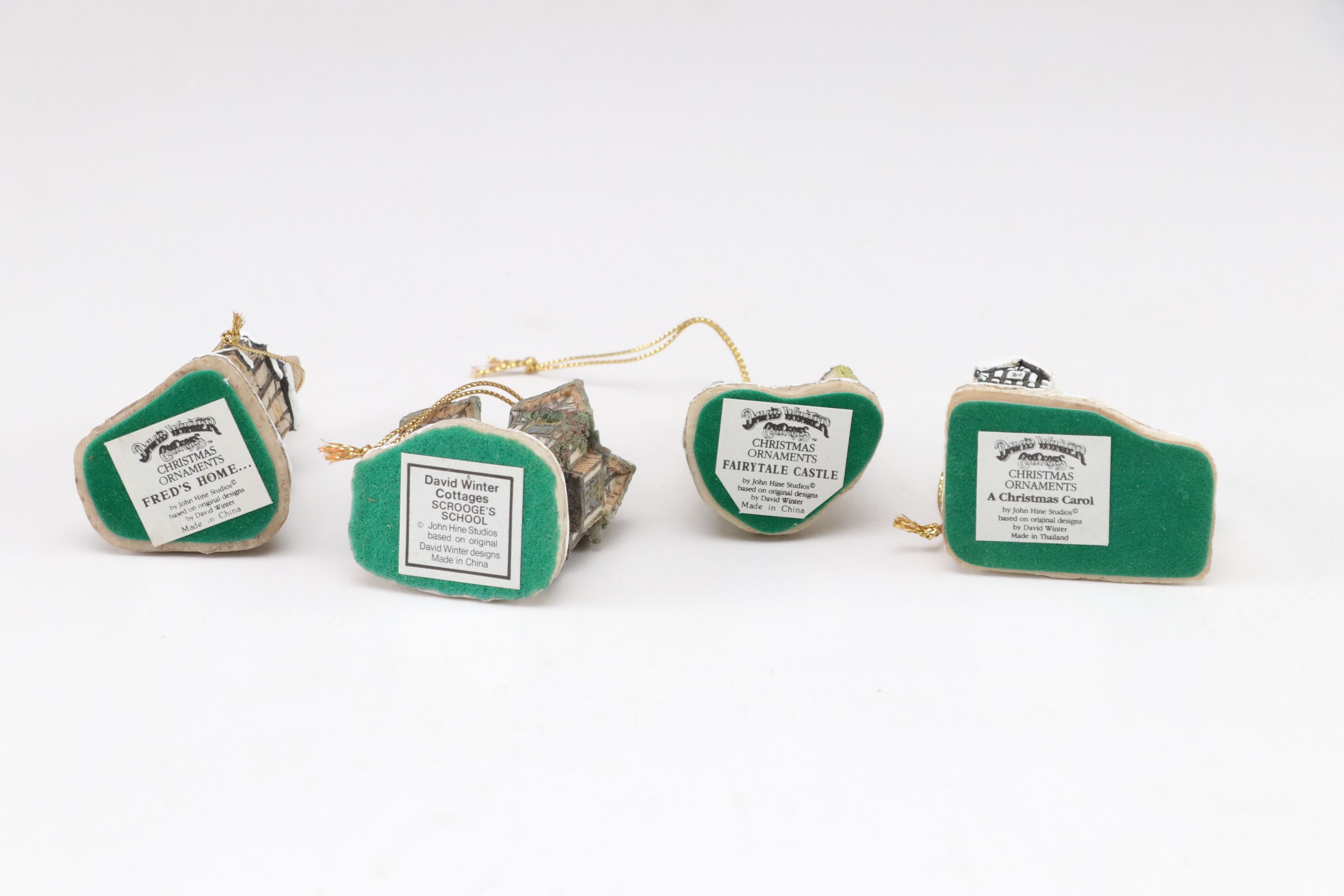 David Winter "The Flower Shop" with Christmas Ornaments & More Cottages