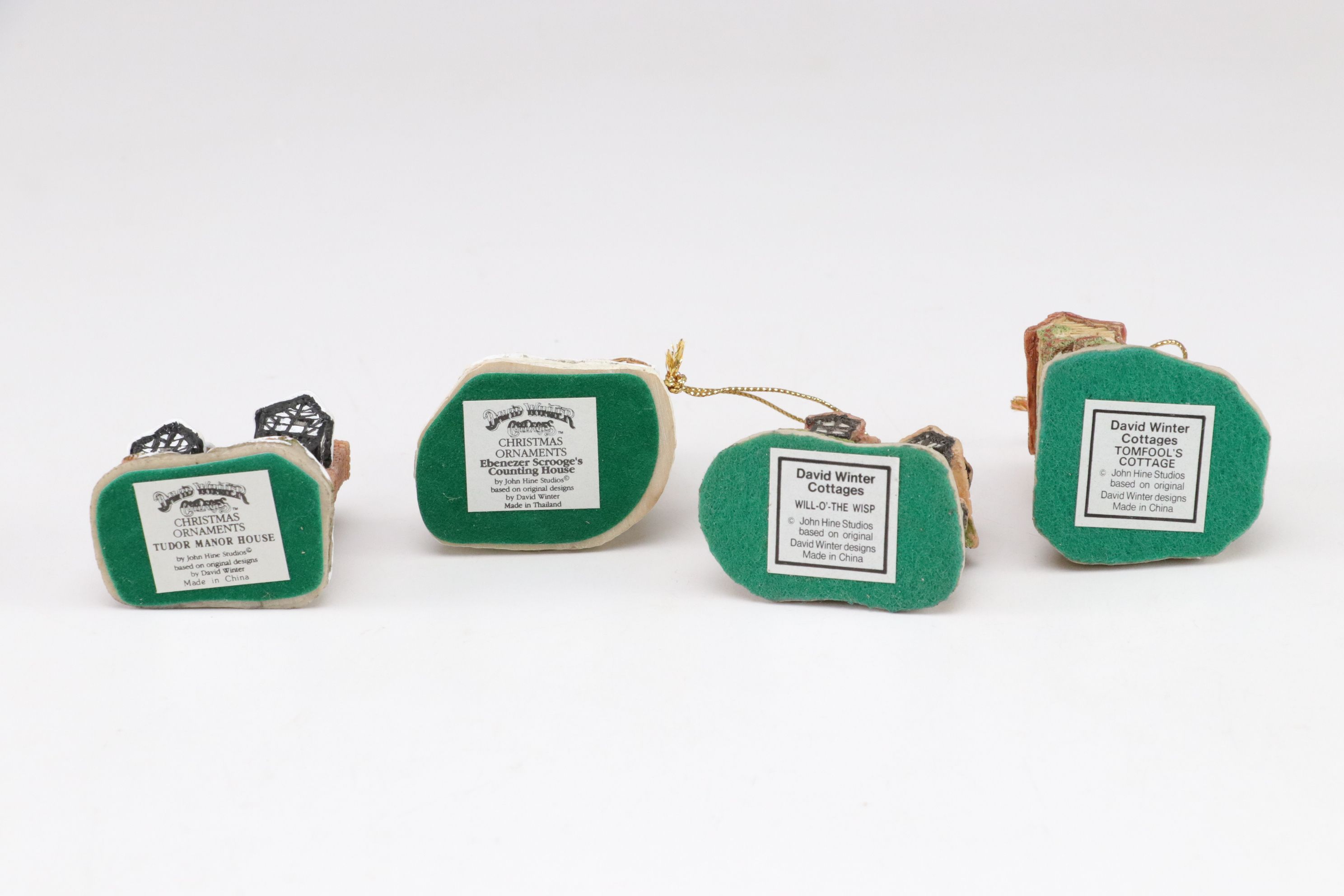 David Winter "The Flower Shop" with Christmas Ornaments & More Cottages