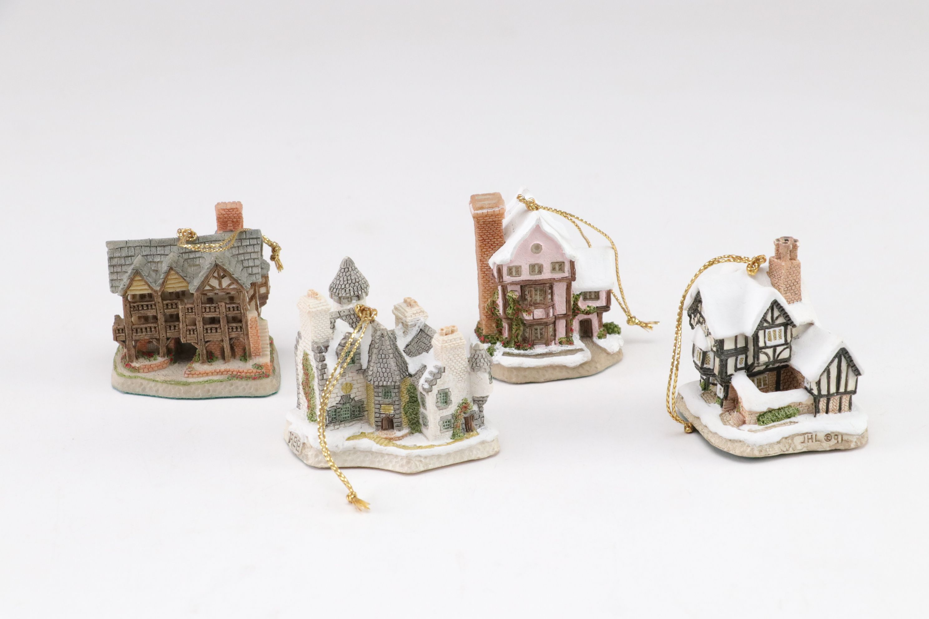 David Winter "The Flower Shop" with Christmas Ornaments & More Cottages
