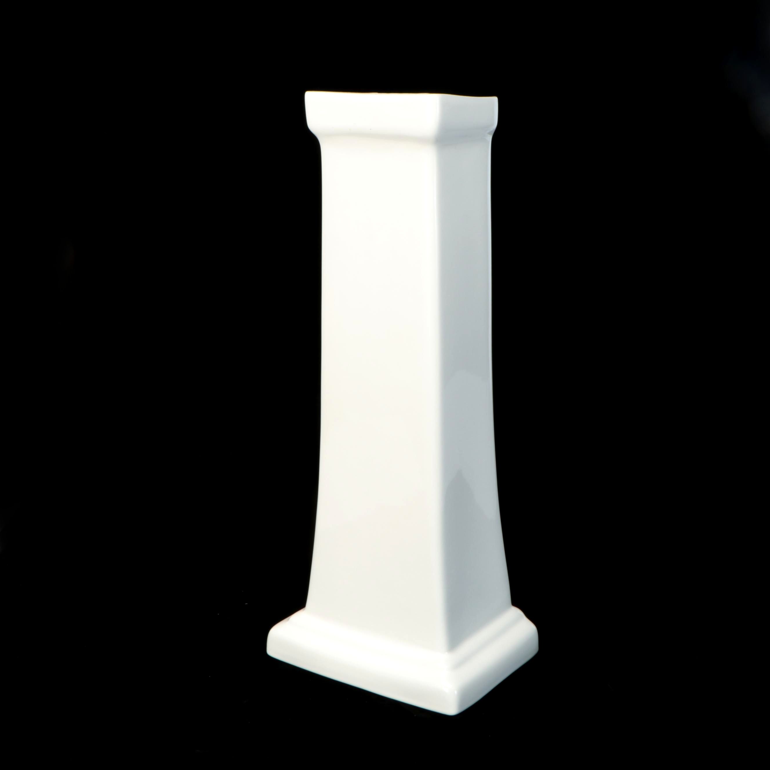 White Porcelain Pedestal Sink Base