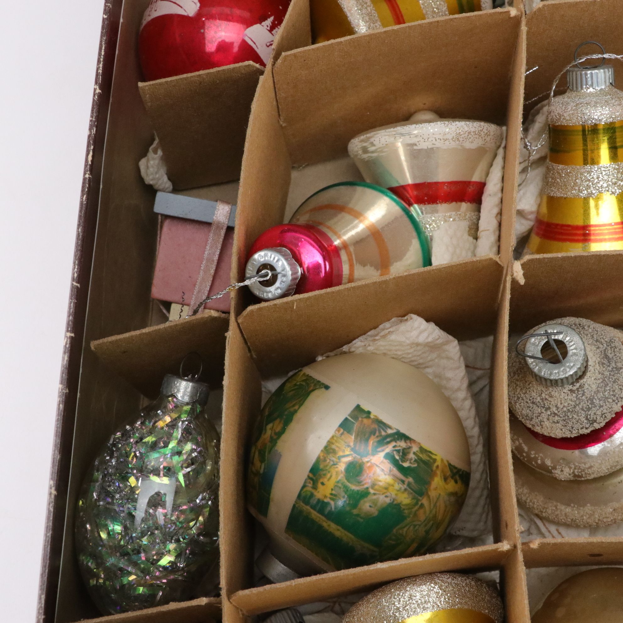 Shiny Brite and Other Christmas Ornament Collection Features Many Bell Shapes