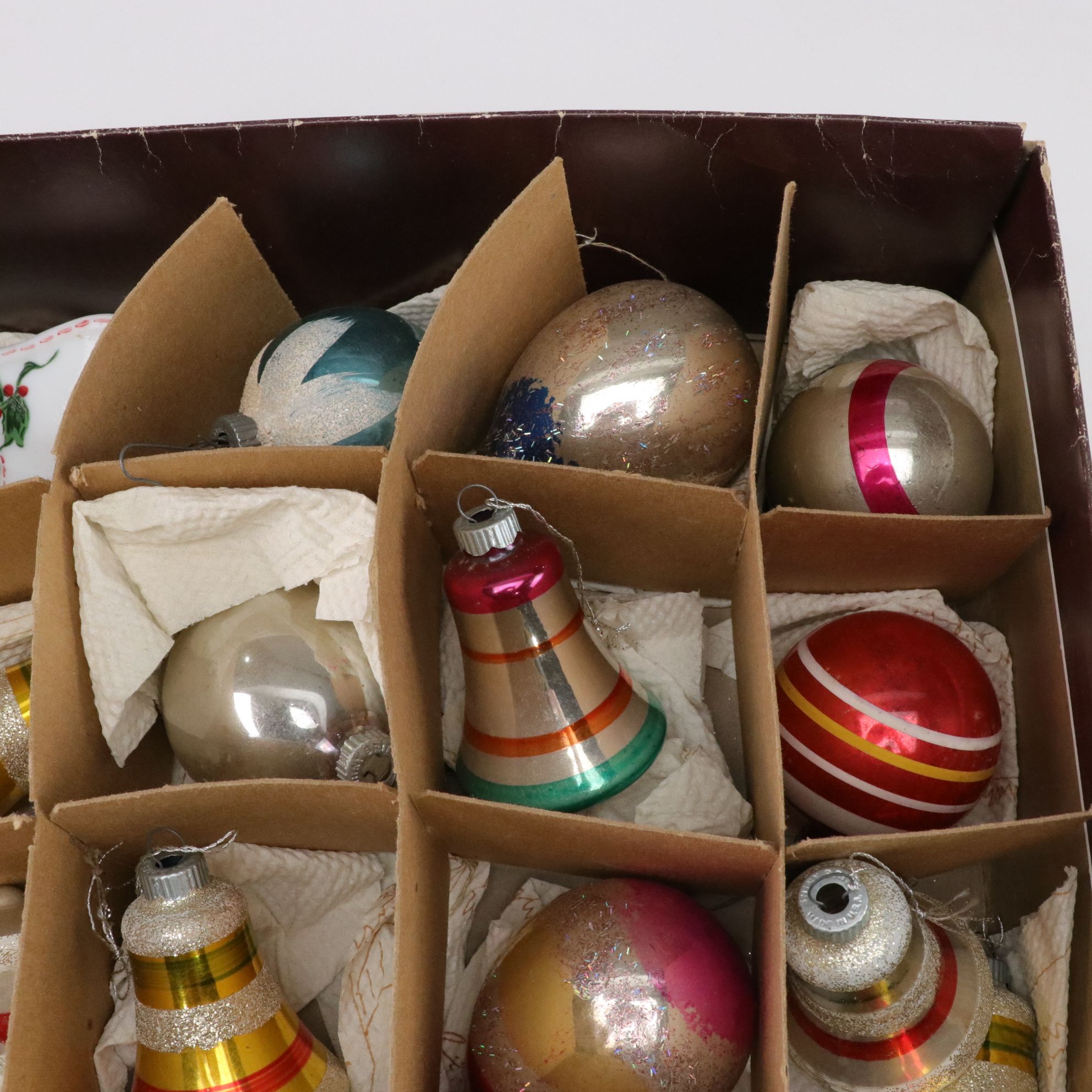 Shiny Brite and Other Christmas Ornament Collection Features Many Bell Shapes