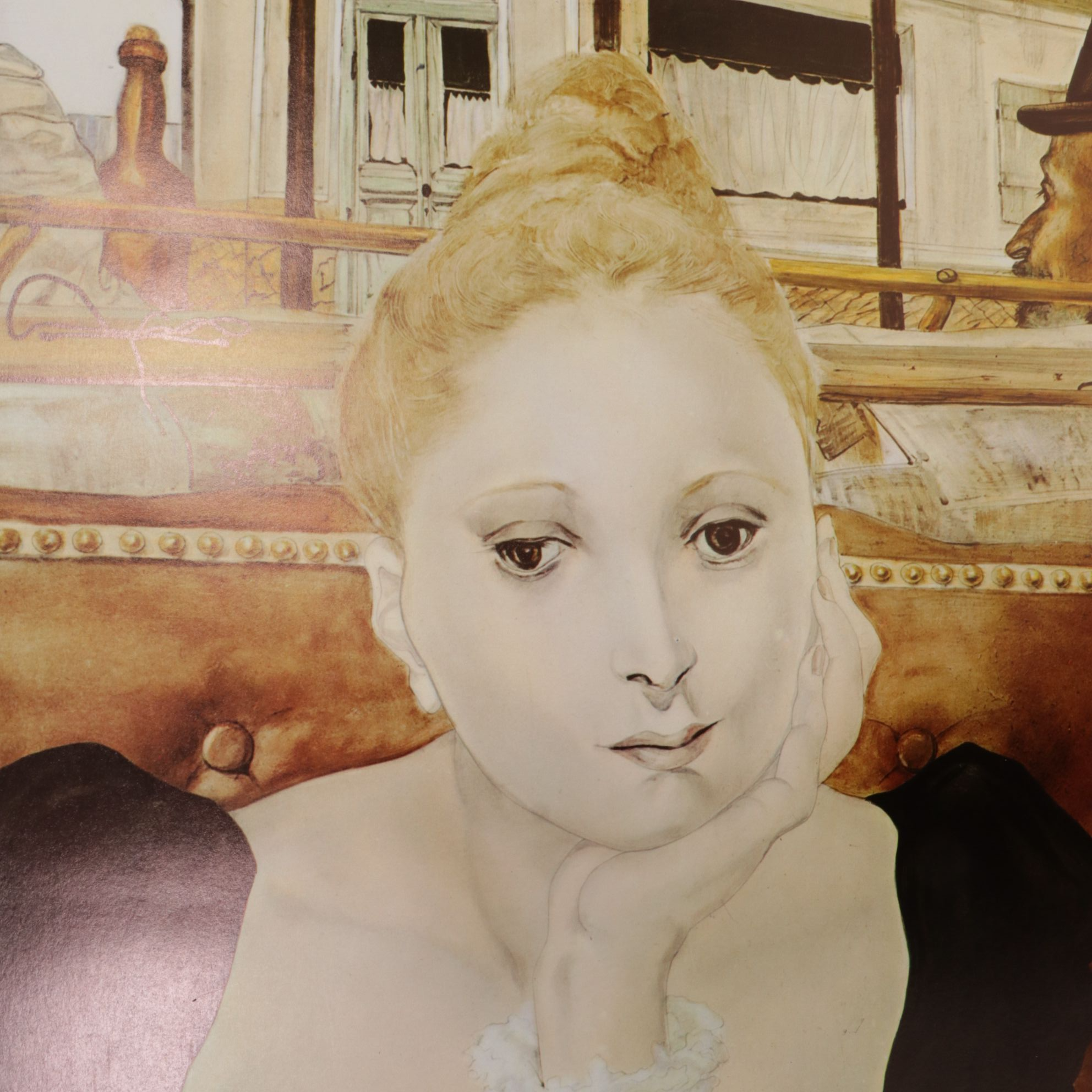 Offset Lithograph after Tsugoharu Foujita "The Cafe"