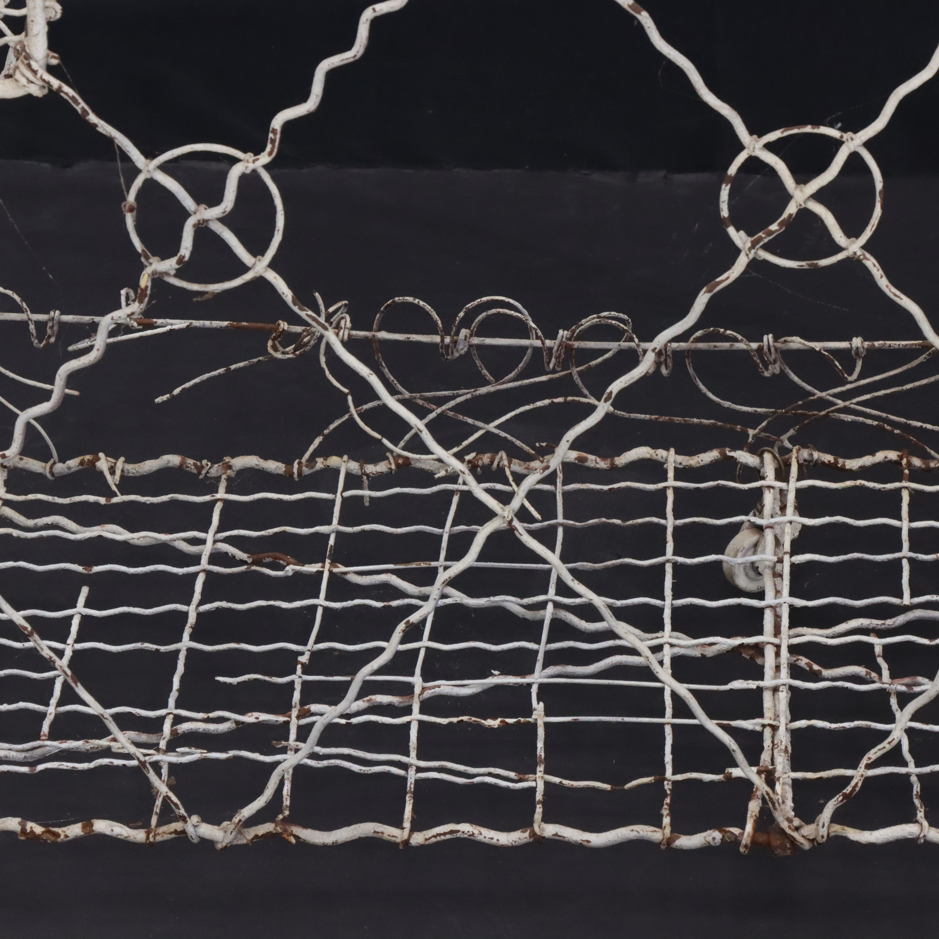 Painted Wire Metal Plant Stand, Late 19th/Early 20th Century