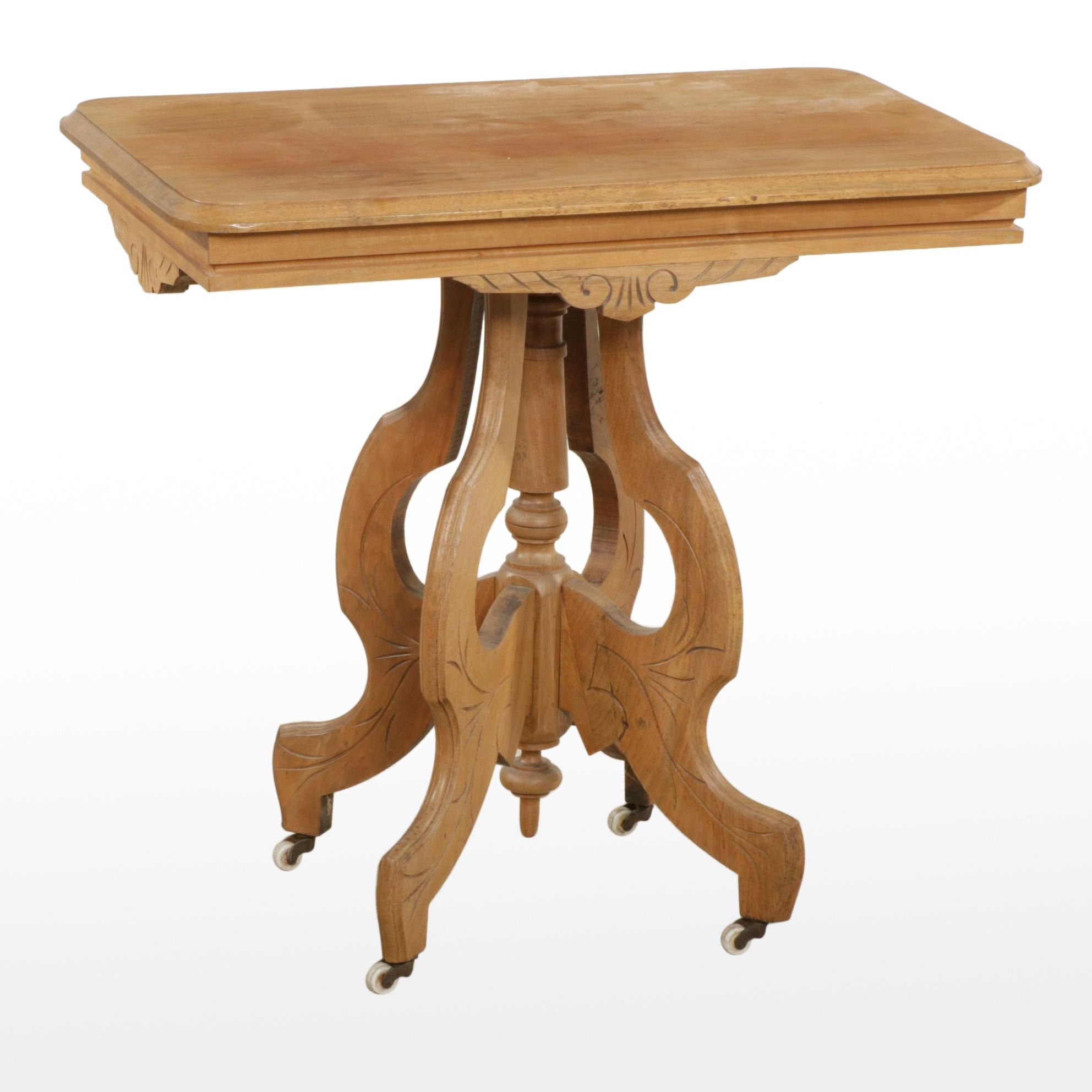Victorian Walnut Side Table, Late 19th to Early 20th Century