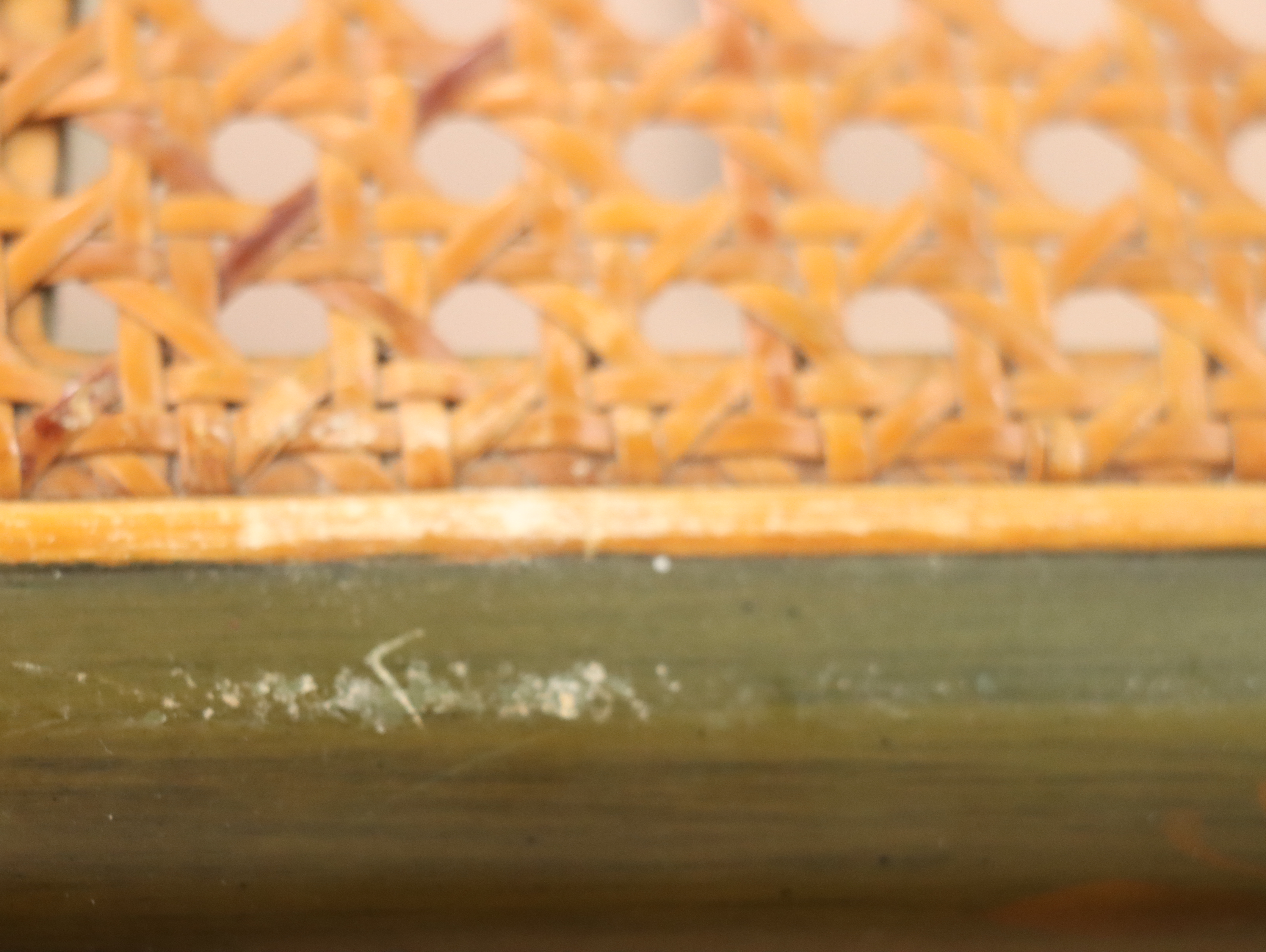 L. Hitchcock Painted Green Side Chairs Including "Jackson's Hermitage" with More