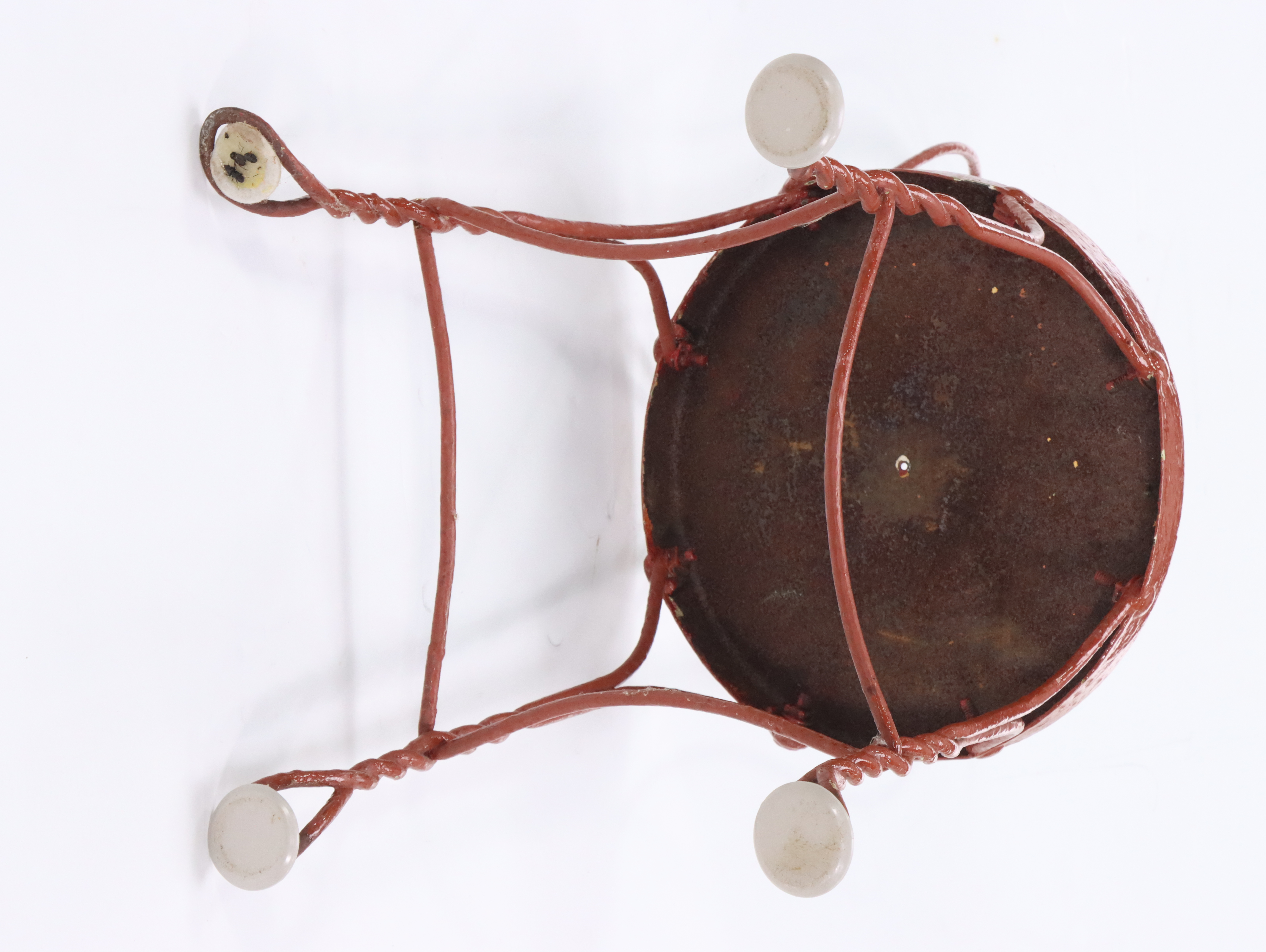 Metal Heart Back Chairs with Bistro Table