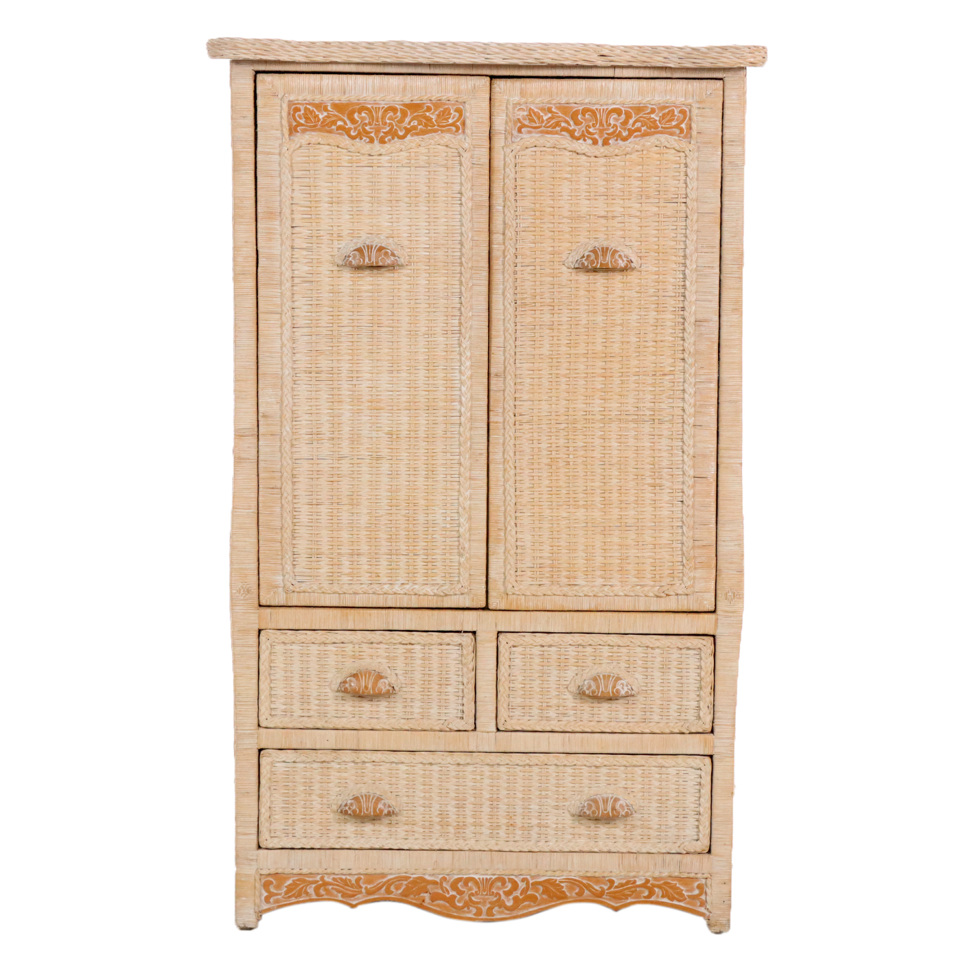 Pier 1 Jamaica Collection Wicker Rattan Armoire