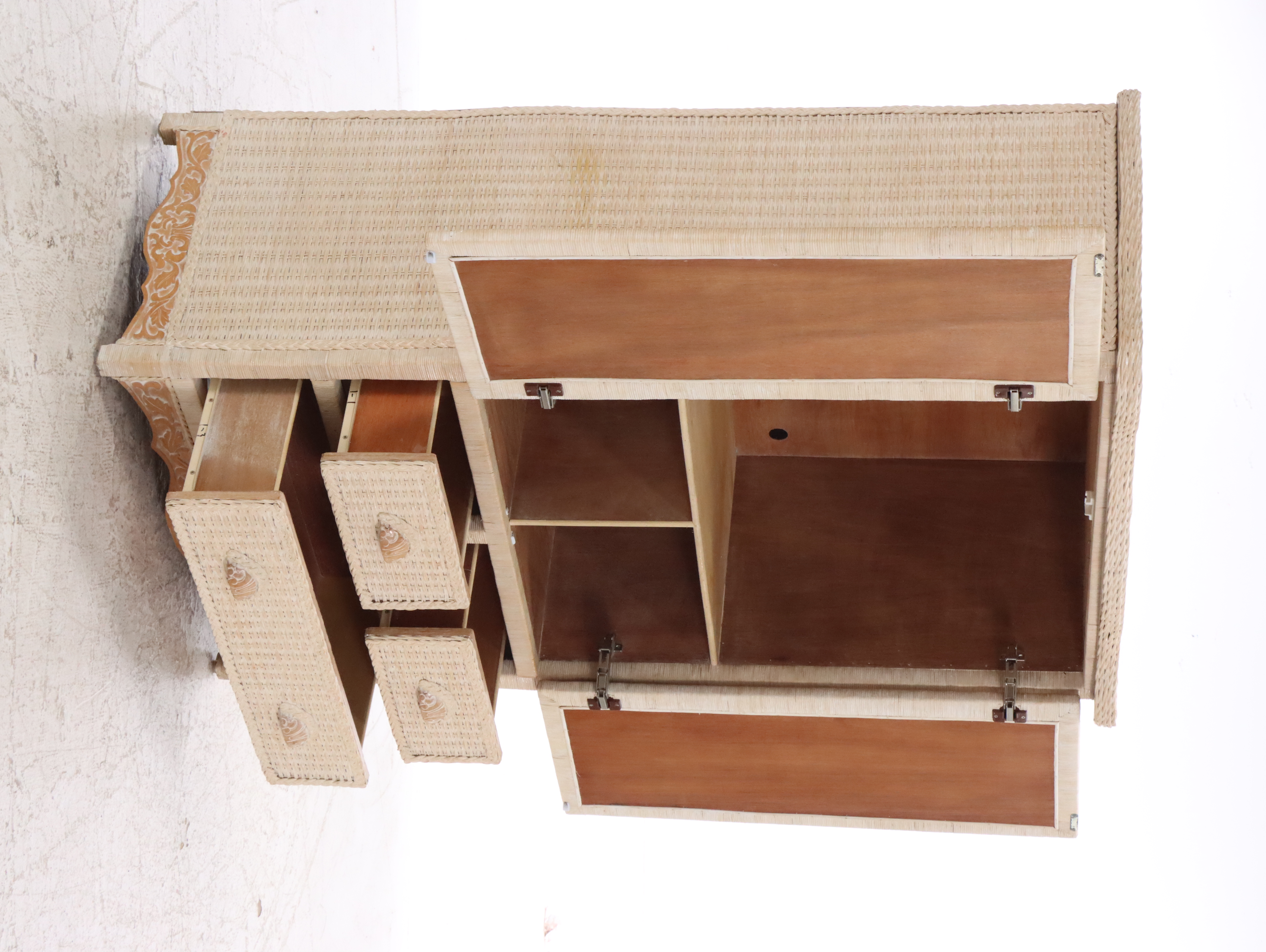 Pier 1 Jamaica Collection Wicker Rattan Armoire