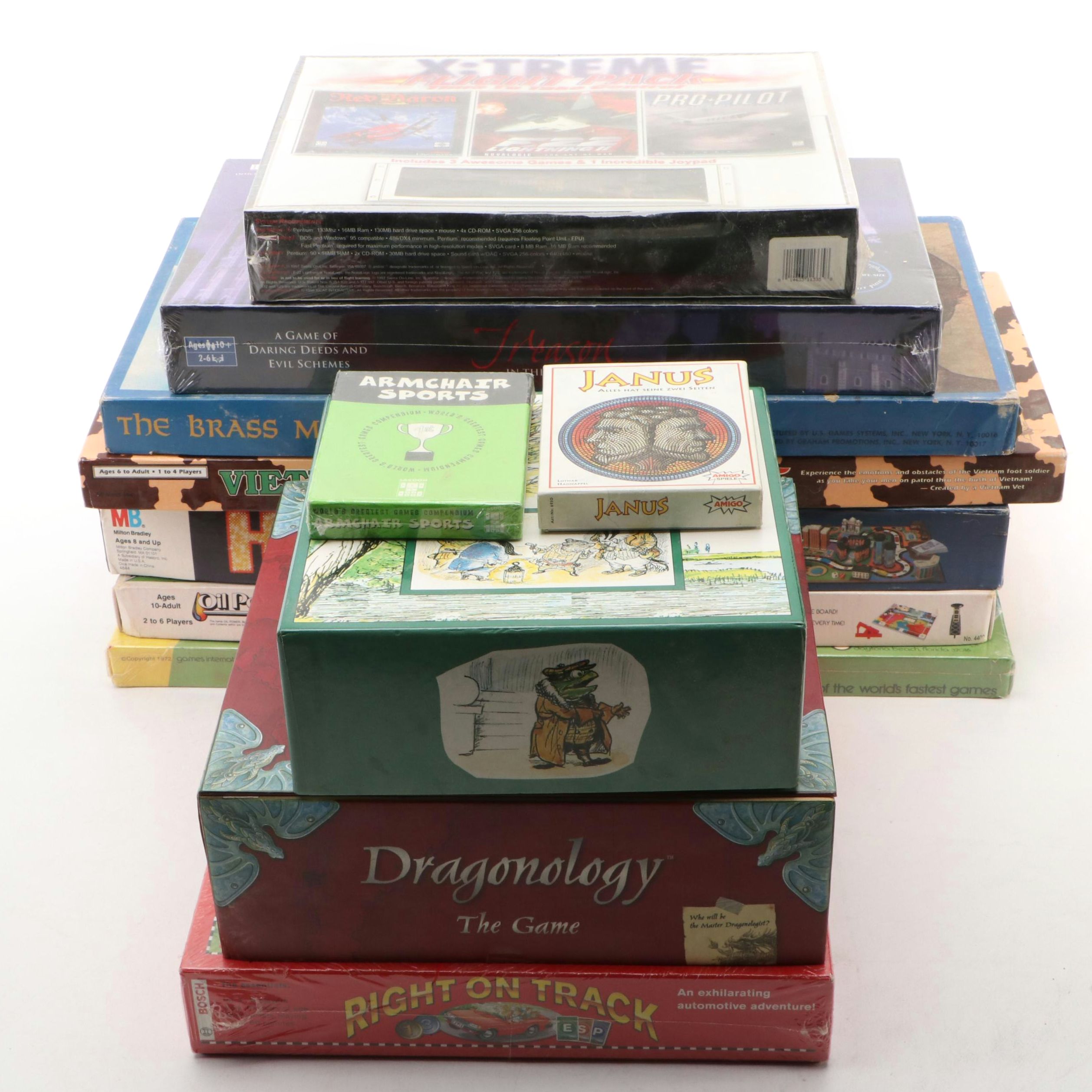 "Dragonology", "Right on Track", "Janus", and More Board Games