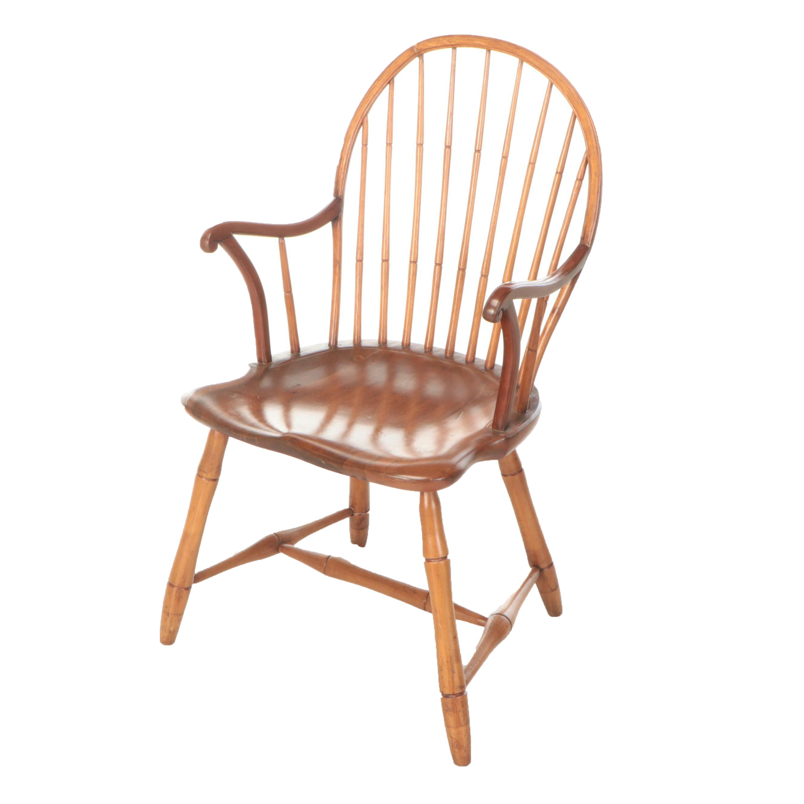Windsor Back Walnut Armchair
